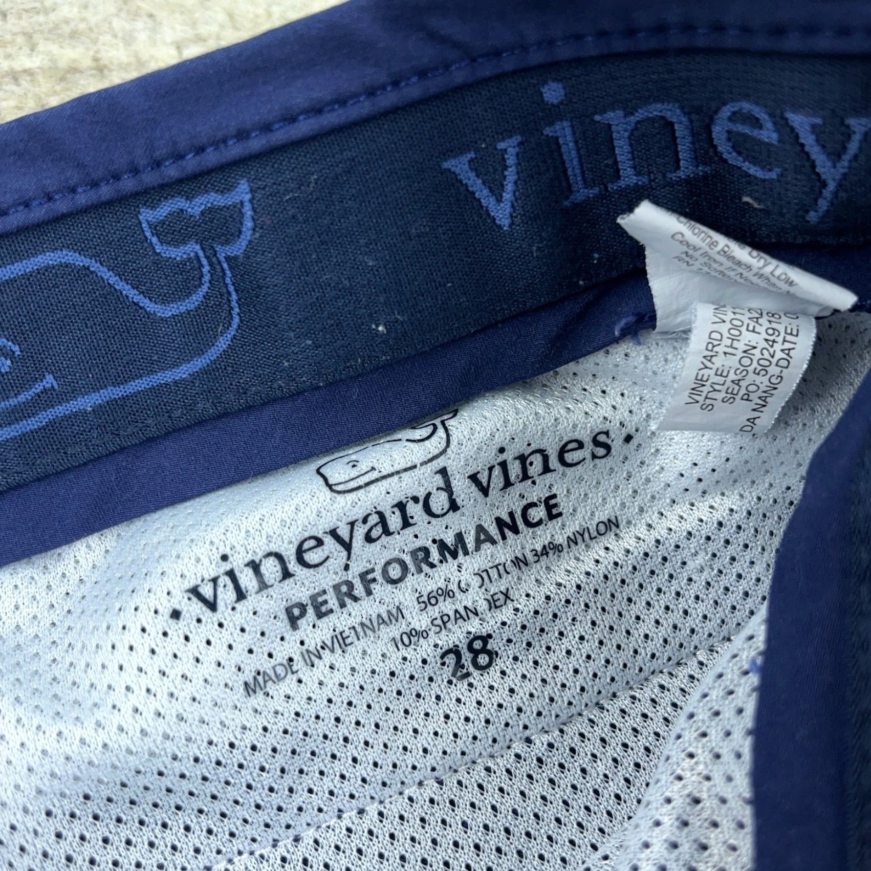 Vineyard Vines Vineyard Vines Shorts Men 28 Navy Blue Performance Chino Dress Preppy Slacks Shirt Size US 28 / EU 44 - 7 Thumbnail