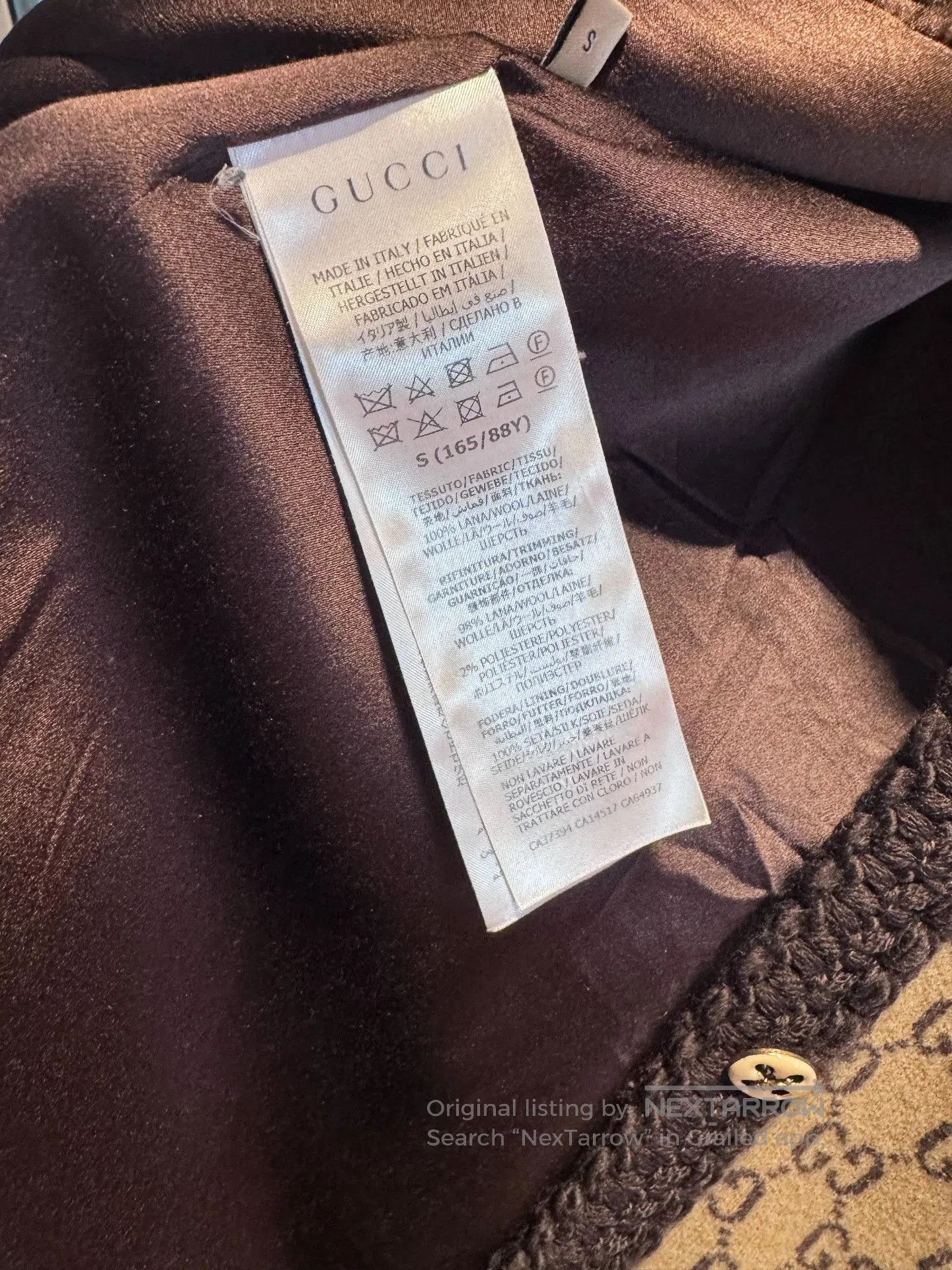 Gucci Gucci Beige GG Pattern Cardigan. Size S / US 4 / IT 40 - 3 Thumbnail