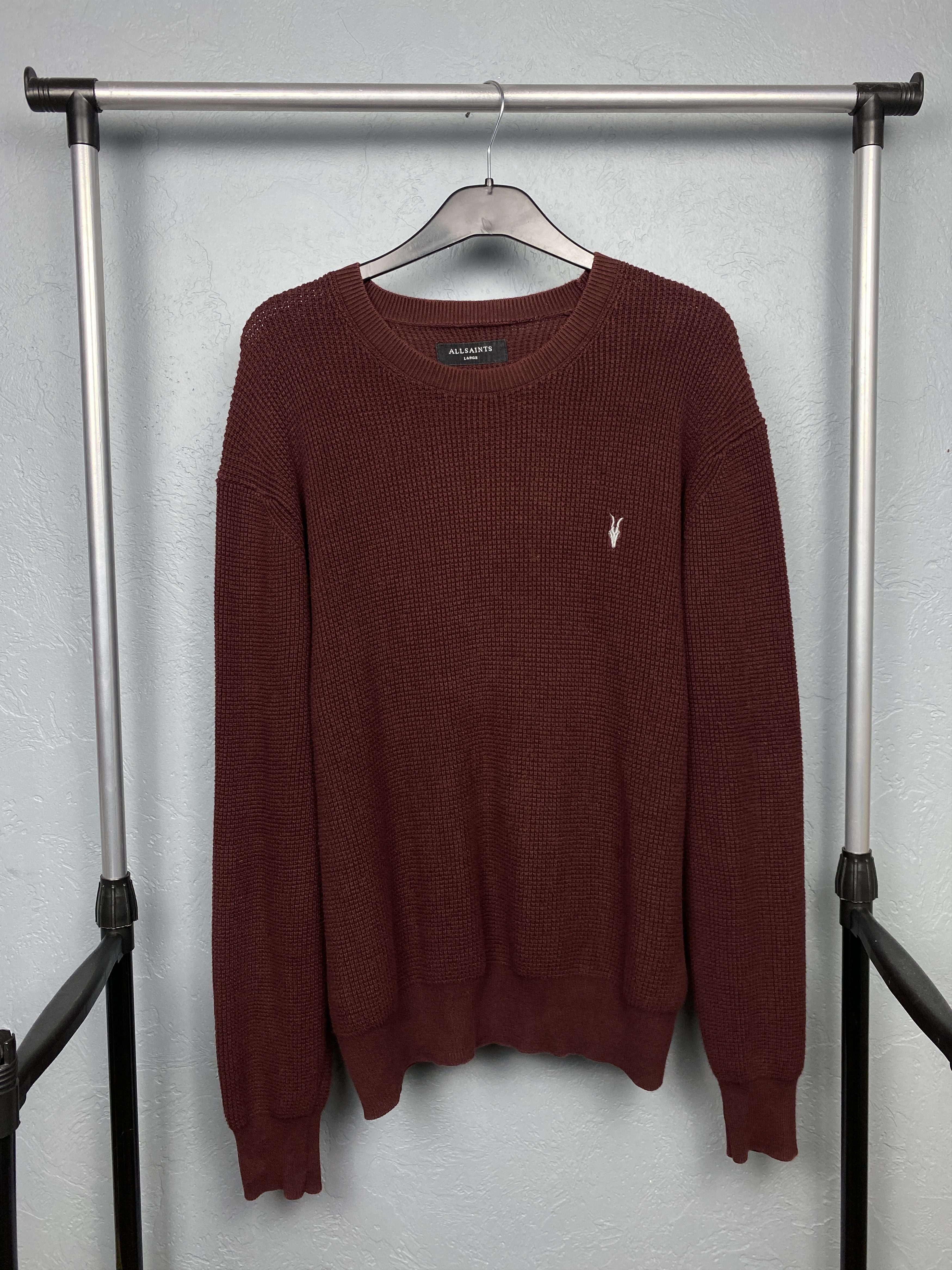 Allsaints × Vintage Allsaints Vintage Rias Crew Neck Mens Knit Sweater Size US L / EU 52-54 / 3 - 1 Thumbnail