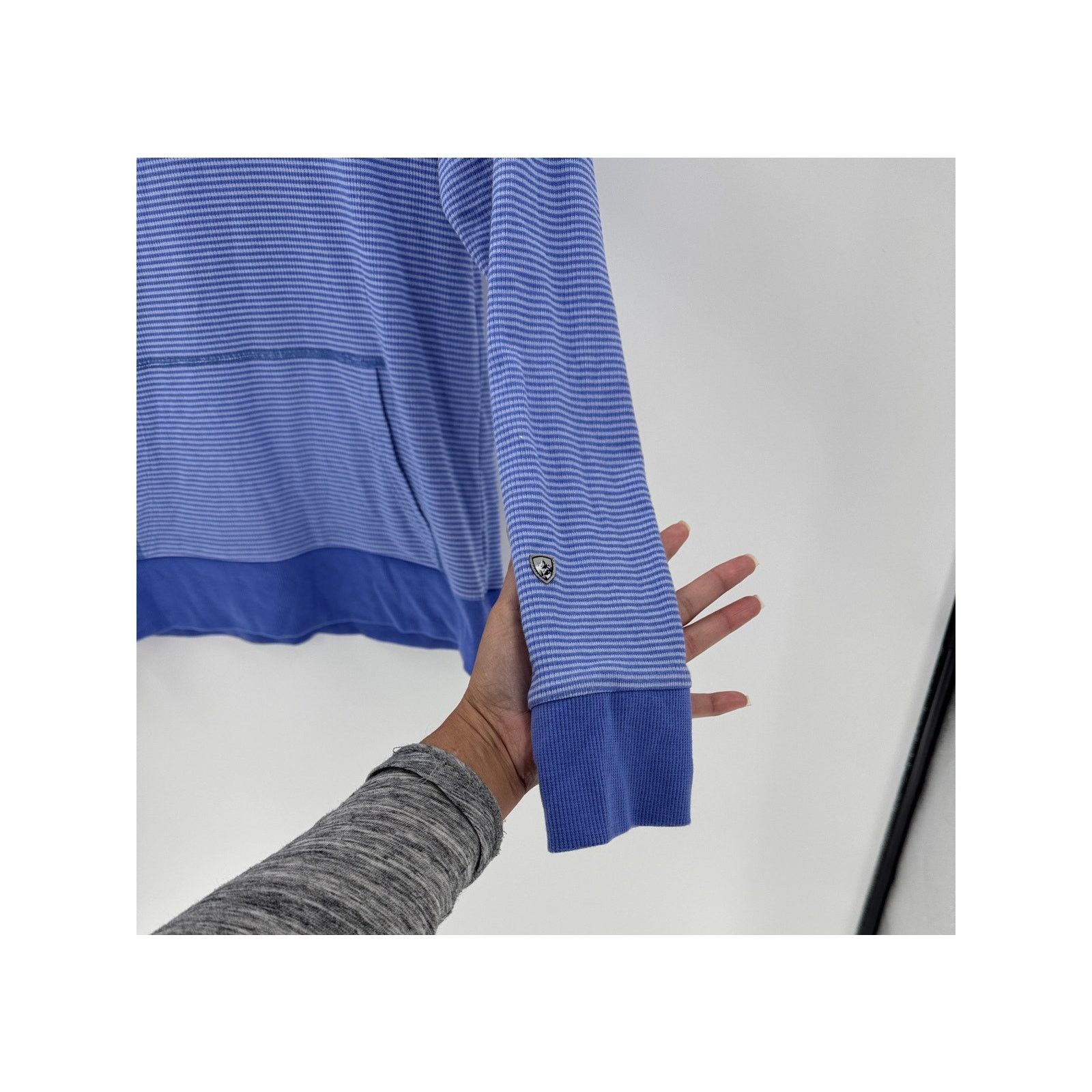 Kuhl KUHL Women's Stria Pullover Hoody blue striped color sz XS Size XS / US 0-2 / IT 36-38 - 3 Thumbnail