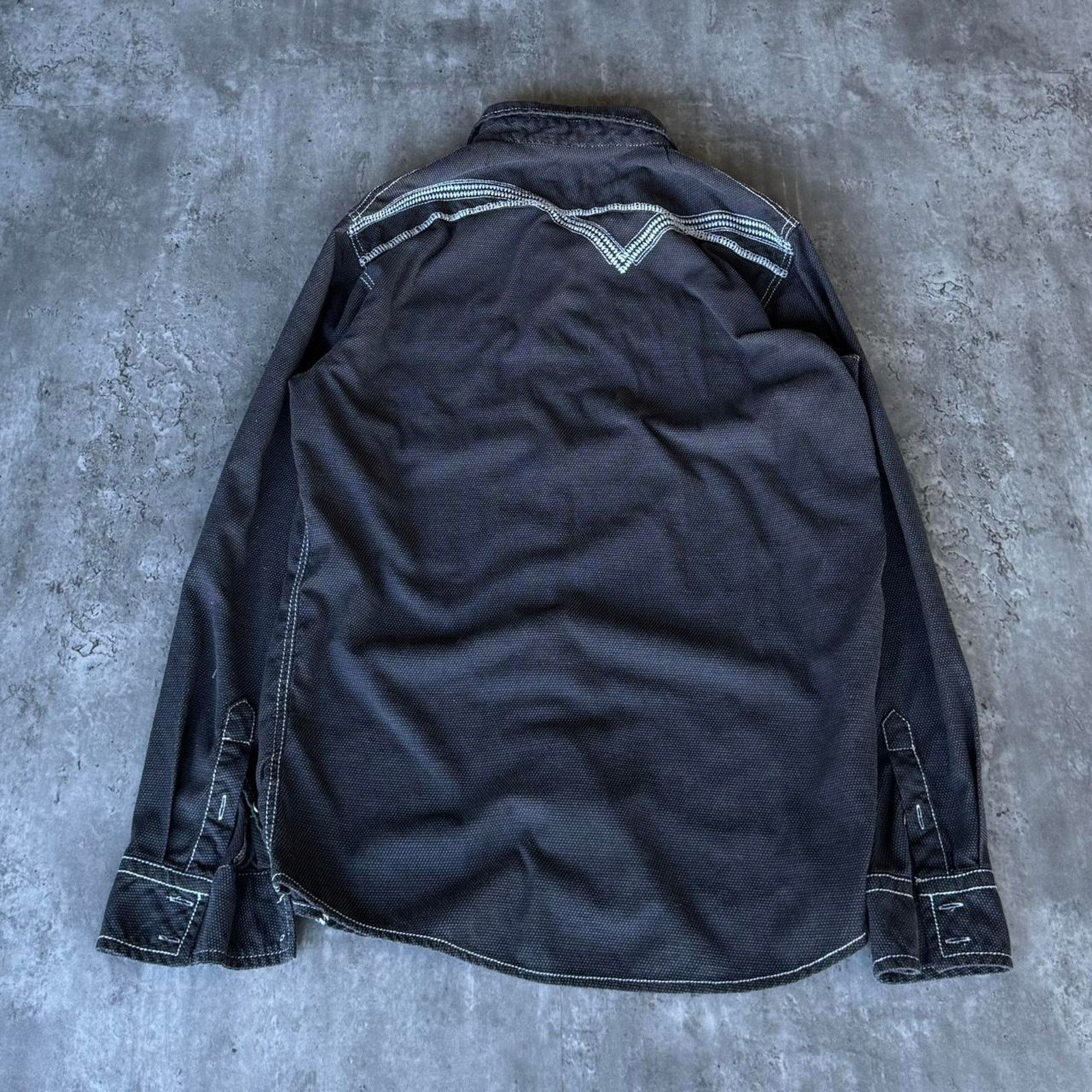 Affliction × Buckle Black × Vintage Vintage Y2K Buckle Black Affliction Style Grunge Opium Shirt Size US XL / EU 56 / 4 - 2 Thumbnail