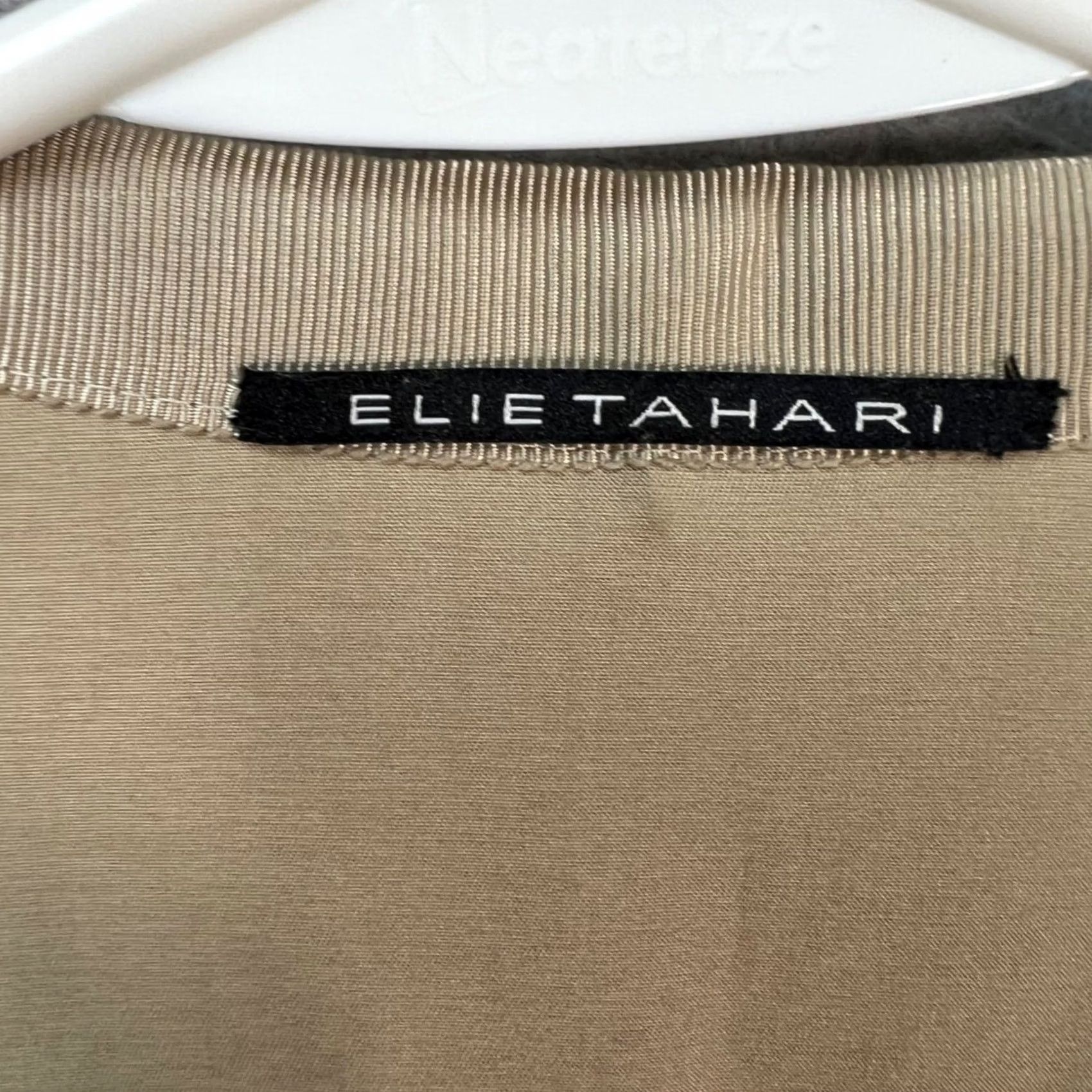 Elie Tahari Elie Tahari Beige Short-Sleeve Collared Pleated Dress Womens 0 Dress Beige Short Sleeve Collared Pleated Elie Tahari Womens 0 Jeans? Size XS / US 0-2 / IT 36-38 - 3 Thumbnail