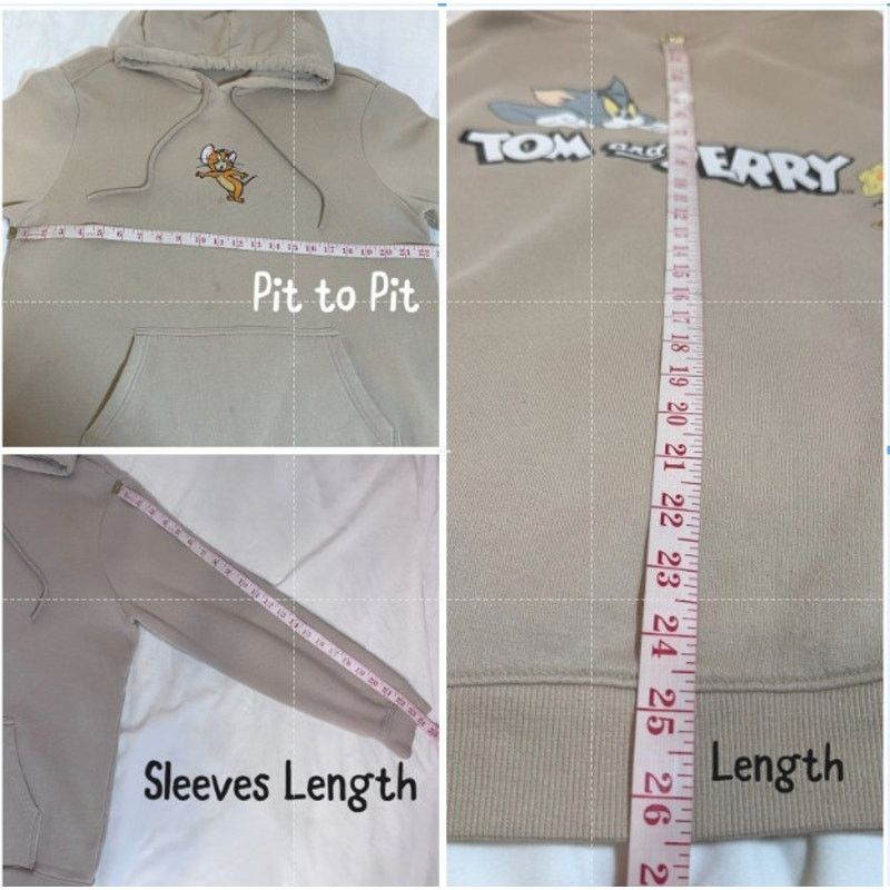 H&M H&M Tom and Jerry Oversized Hoodie Sweater Adult Size L USED Size US L / EU 52-54 / 3 - 8 Thumbnail