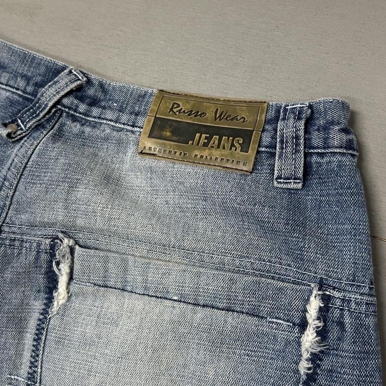 Vintage Y2K Russo Wear Baggy Faded Wide Leg Pants 32 x 30 Size US 32 / EU 48 - 3 Thumbnail