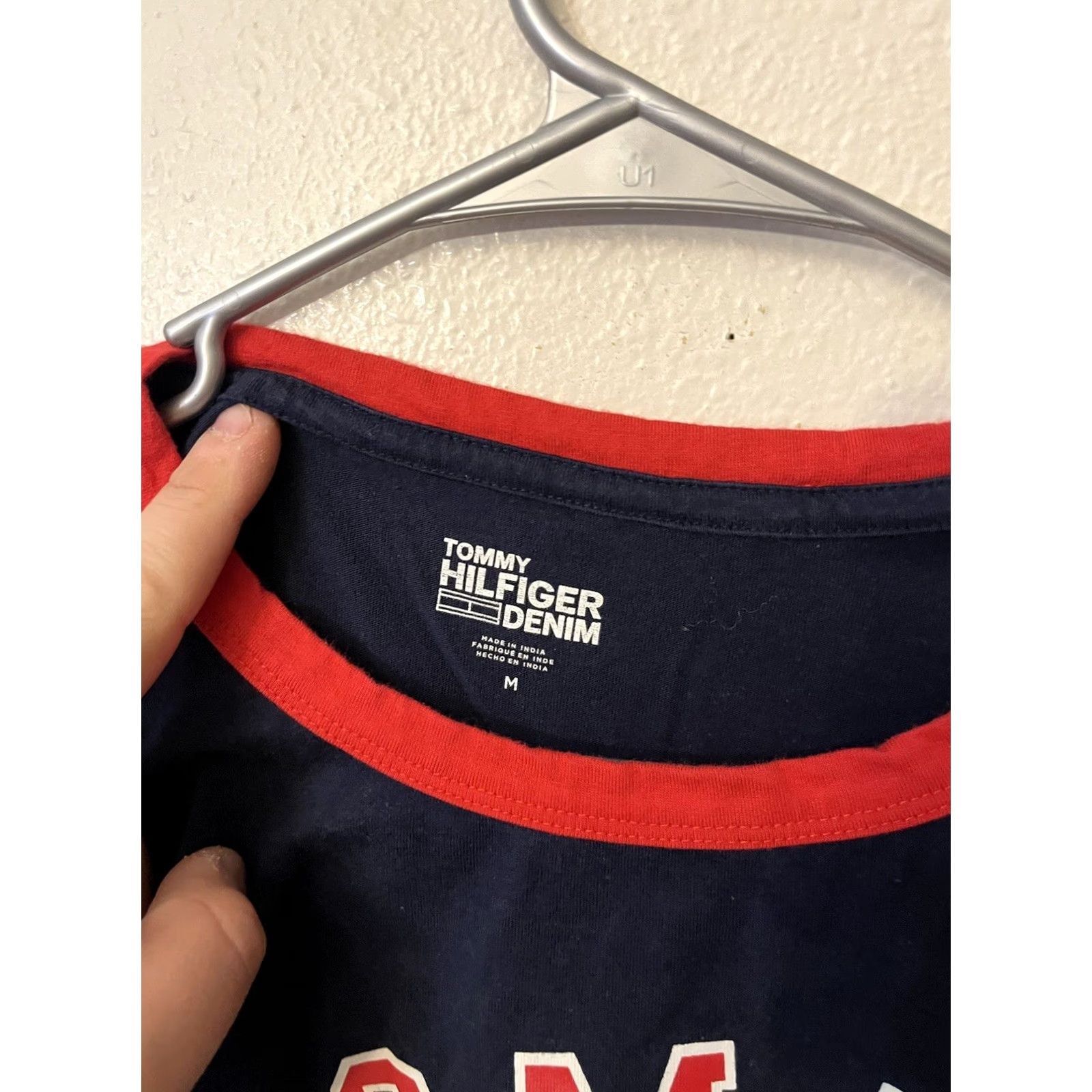 Tommy Hilfiger Tommy Hilfiger Denim Logo Graphic Tee Blue Medium T-Shirt Men Short Sleeve Crew Neck Logo Shirt Regular Fit Cotton Modern Classic Size US M / EU 48-50 / 2 - 2 Thumbnail