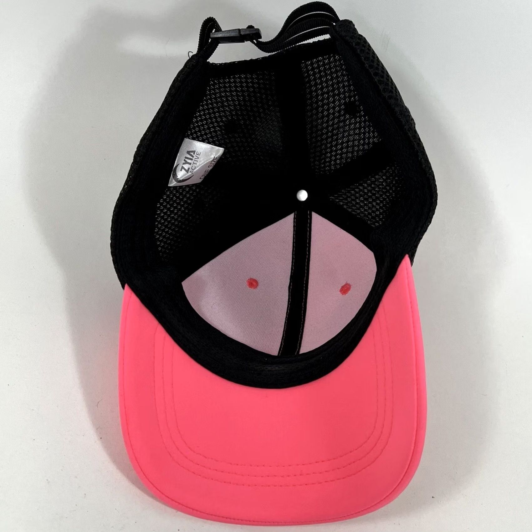 Pinko ZYIA Active Pink Black Breathable Baseball Cap Hat Strapback Adjustable OSFA Womens Cap Size ONE SIZE - 6 Thumbnail