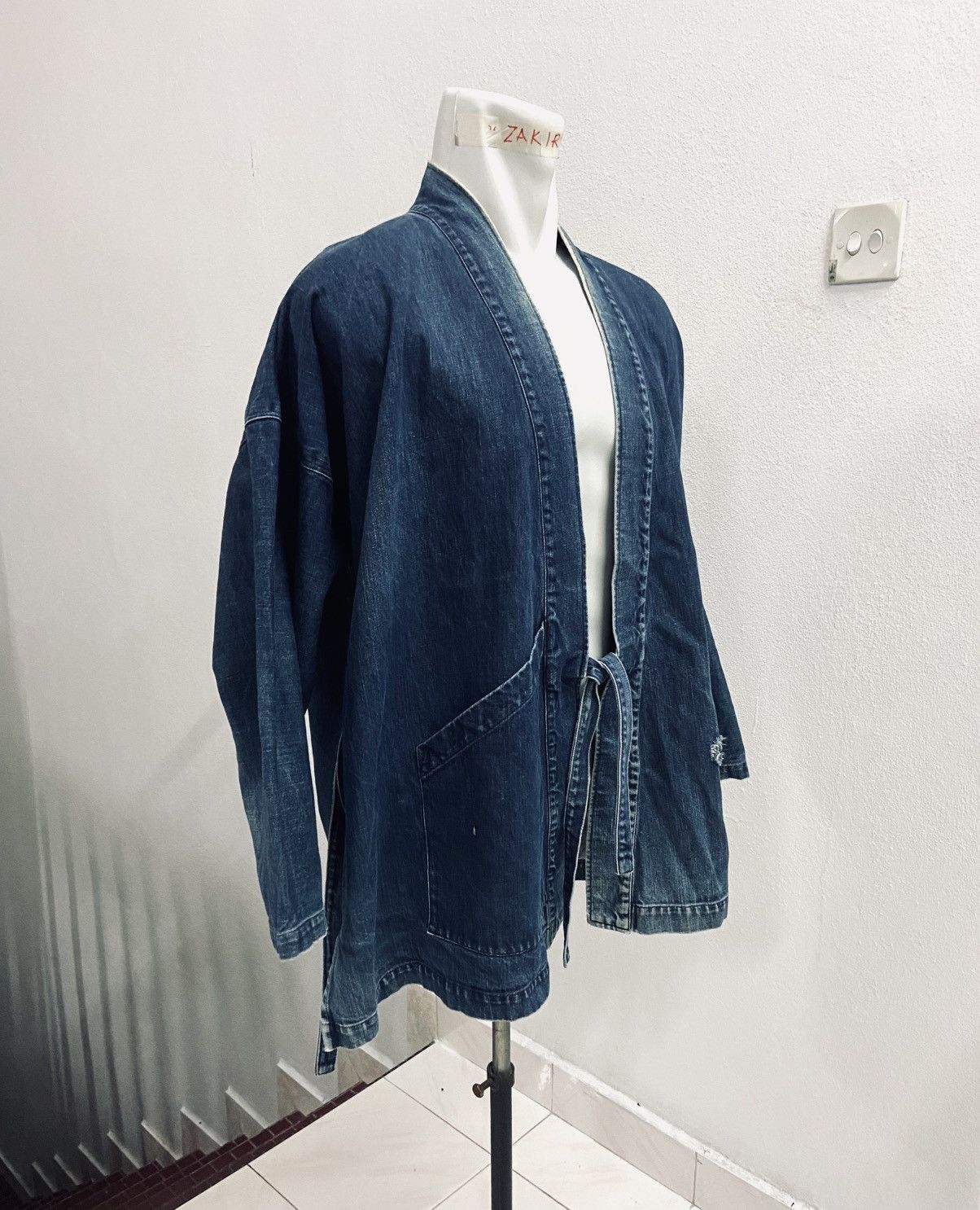 Japanese Brand × Vintage SAKAMOTO KIMONO DENIM JACKET🔥🔥 Size US L / EU 52-54 / 3 - 3 Thumbnail