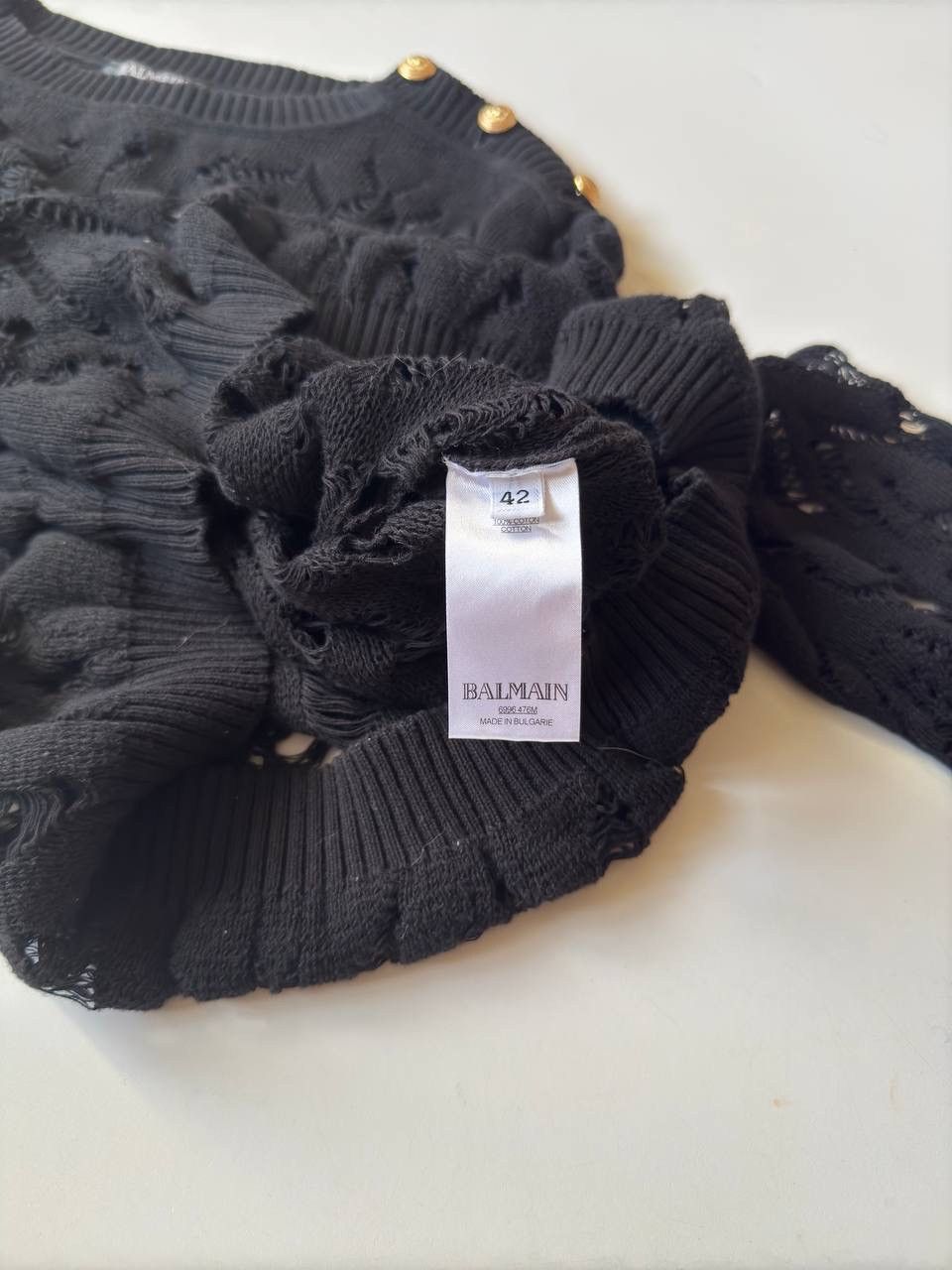Balmain Vintage BALMAIN PARIS cardigane Womans size 42 Avant garde Size M / US 6-8 / IT 42-44 - 5 Thumbnail