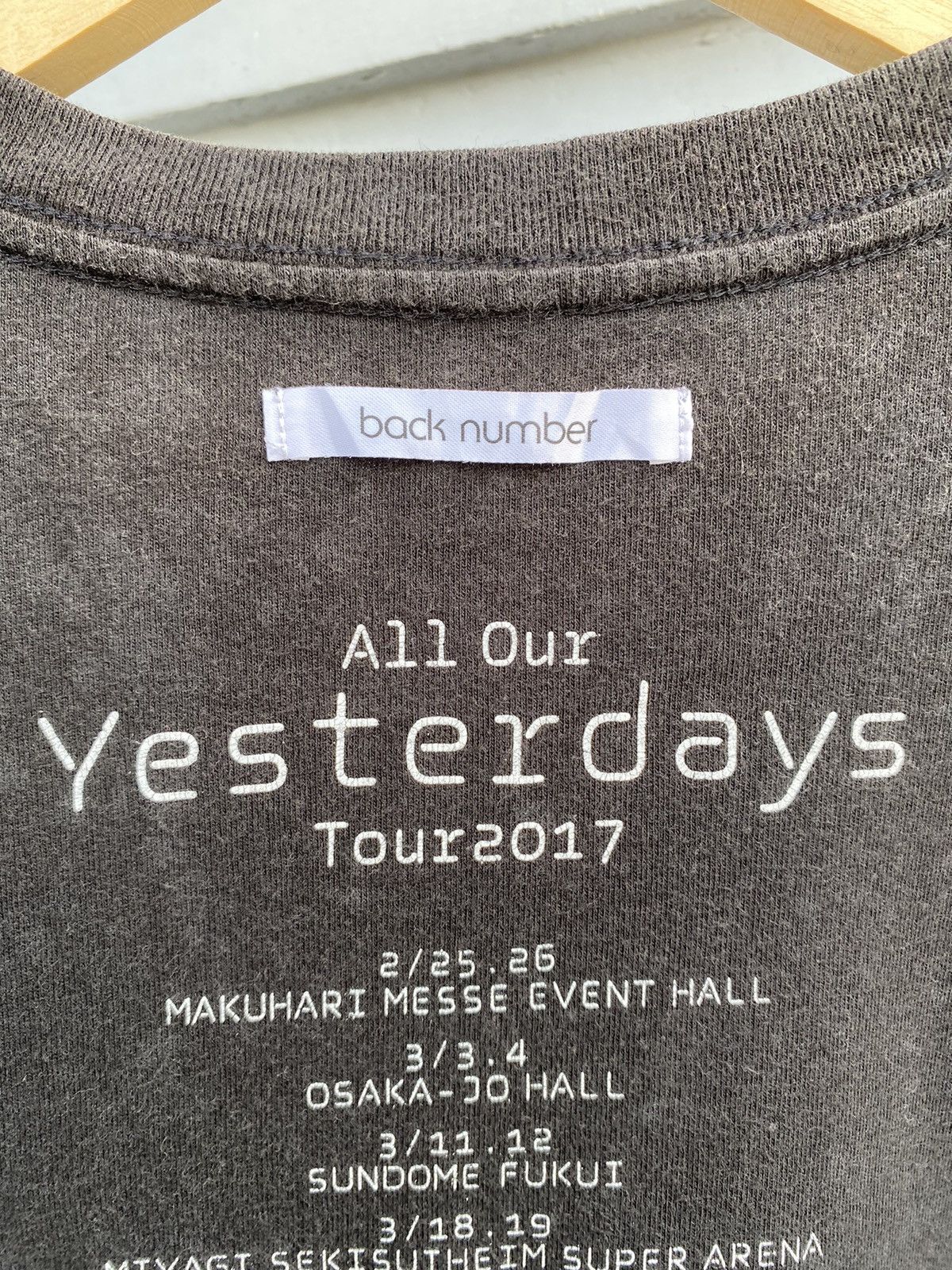Japanese Brand Back Number All Our Yesterday Tour 2017 Japanese Archive Size US S / EU 44-46 / 1 - 16 Thumbnail