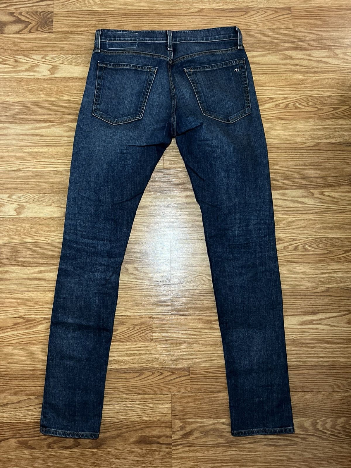 Rag & Bone Fit 1 Extra Slim Medium Wash Navy Denim Size US 28 / EU 44 - 3 Thumbnail