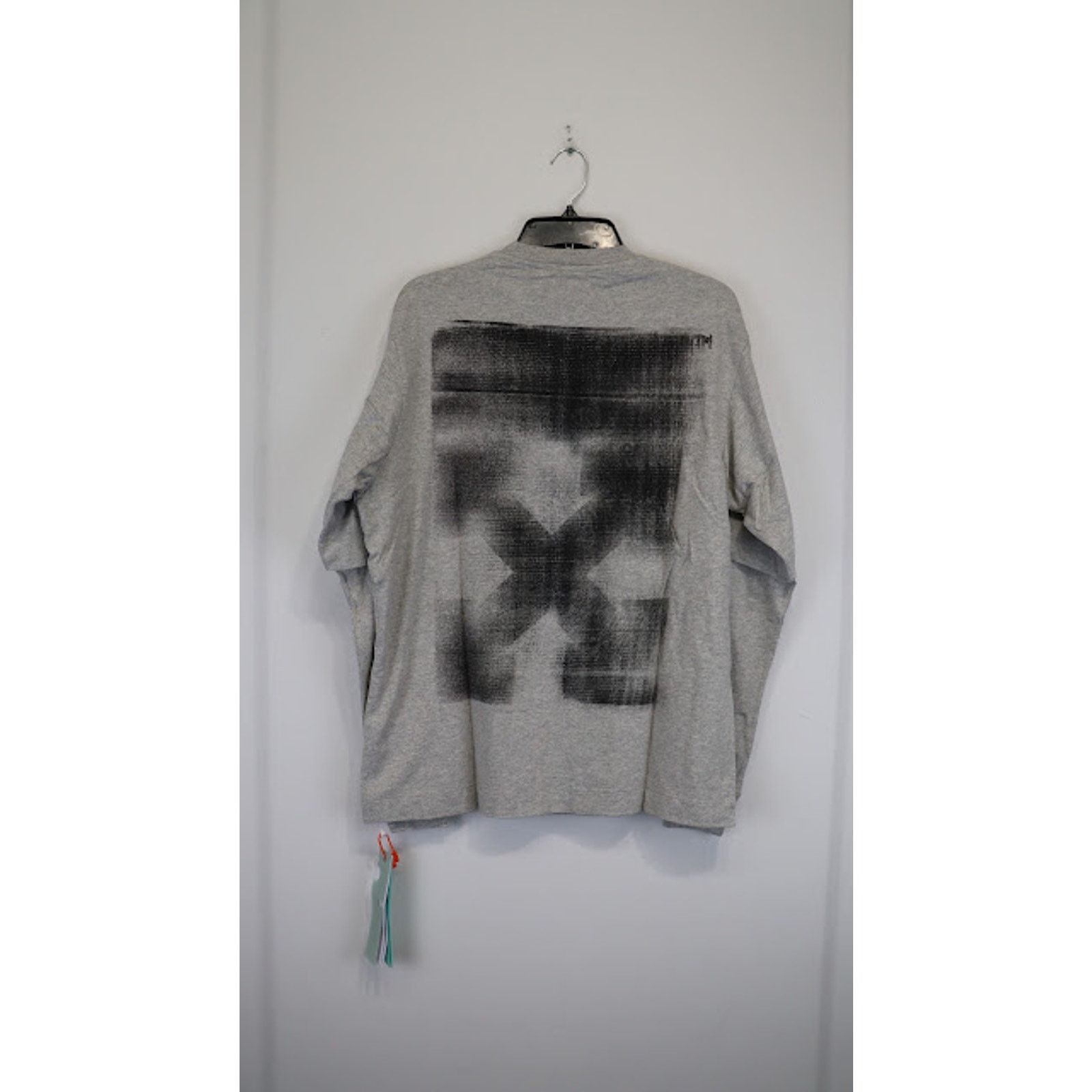 Off-White o1rshd1 Q:2 / DUP /Jumbo Arrow Double Long Sleeve Tee Grey Size US XL / EU 56 / 4 - 6 Thumbnail