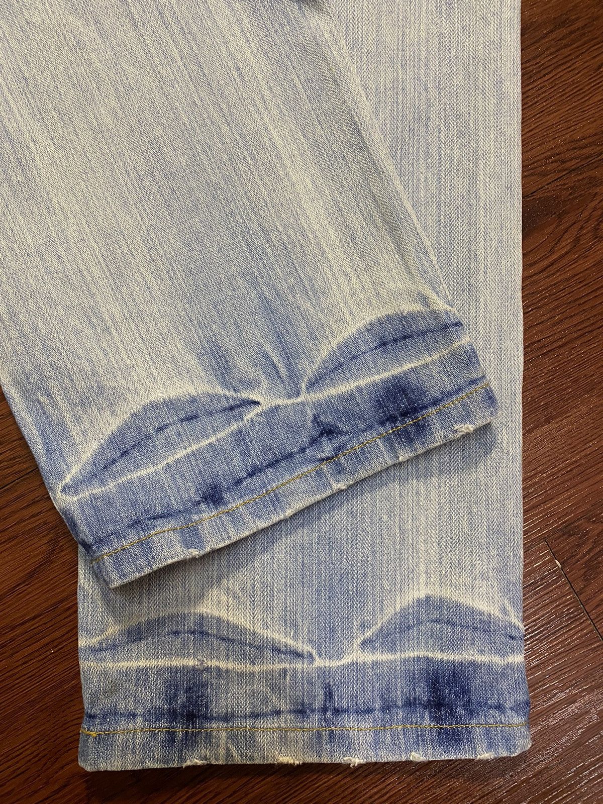Japanese Brand Vintage Japanese Brands Faded Wash Distressed Loose Jeans Size US 32 / EU 48 - 8 Thumbnail