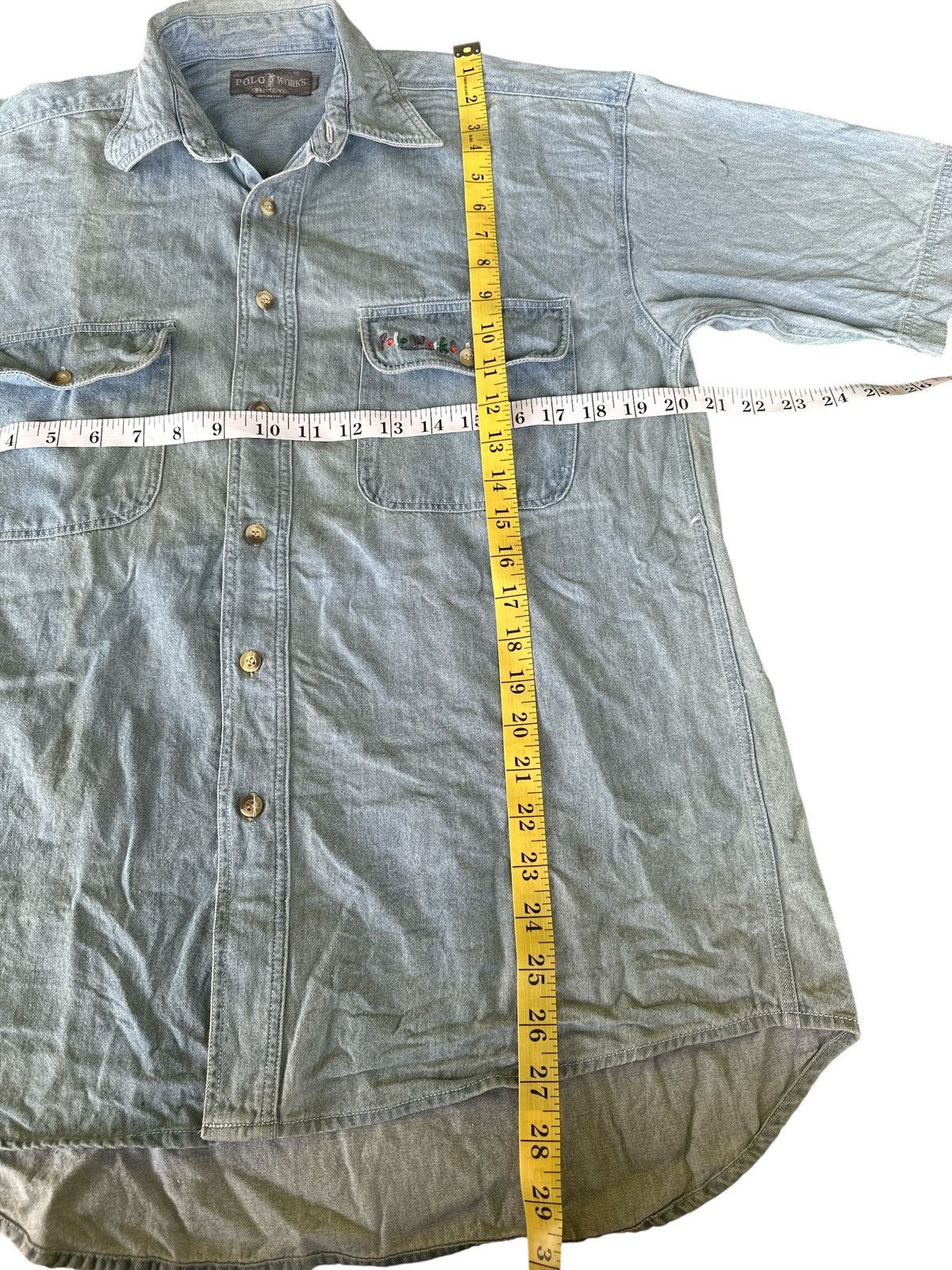 Polo Ralph Lauren Faded Blue POLO works Double Pocket 20x30 Size US XL / EU 56 / 4 - 8 Thumbnail