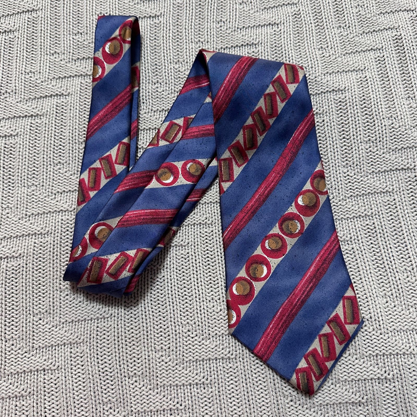 Oleg Cassini Vintage Oleg Cassini printed silk men's tie Size ONE SIZE - 1 Thumbnail