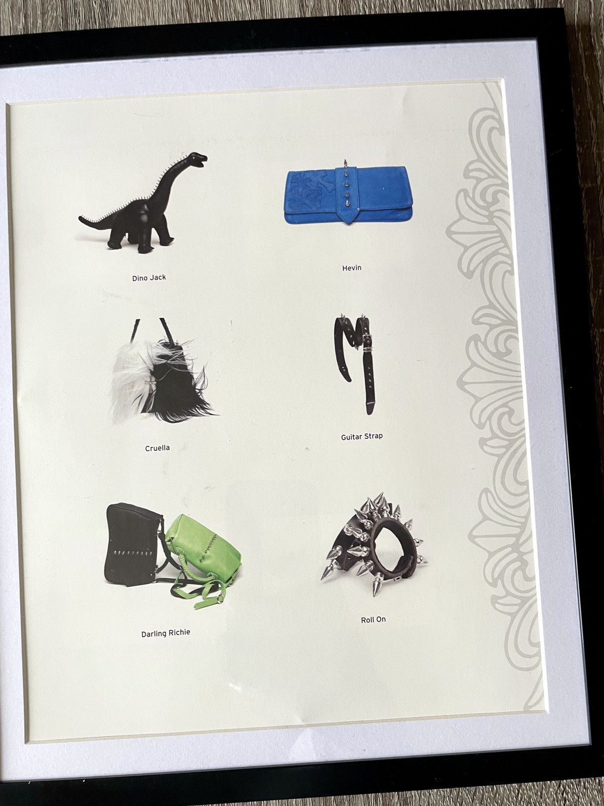 Chrome Hearts × Vintage Chrome Hearts collection 9x11 magazine cutout Framed poster Size ONE SIZE - 2 Thumbnail