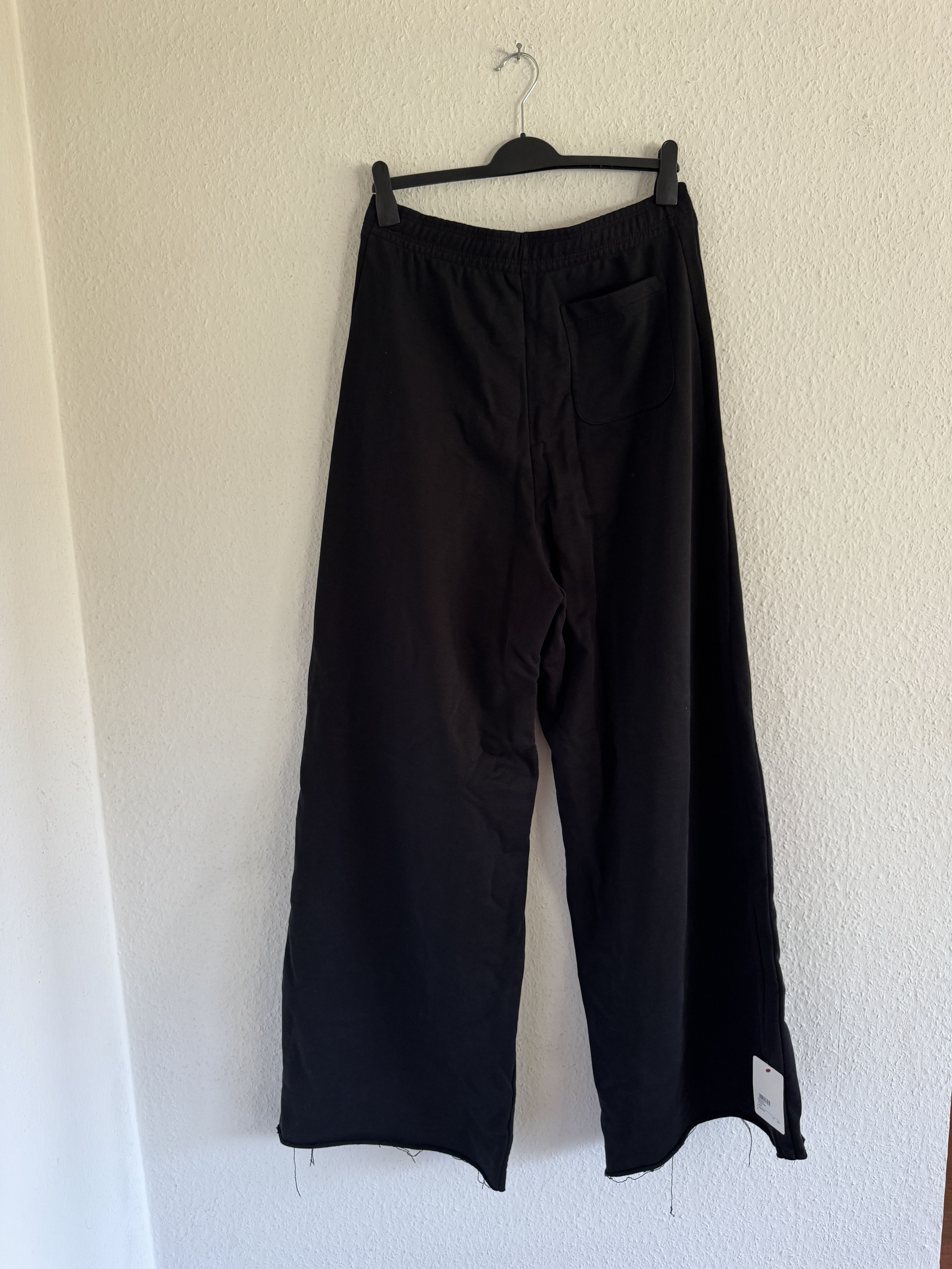 Vetements Wide Leg Panelled Cotton Blend Jersey Sweatpants Size US 32 / EU 48 - 10 Thumbnail