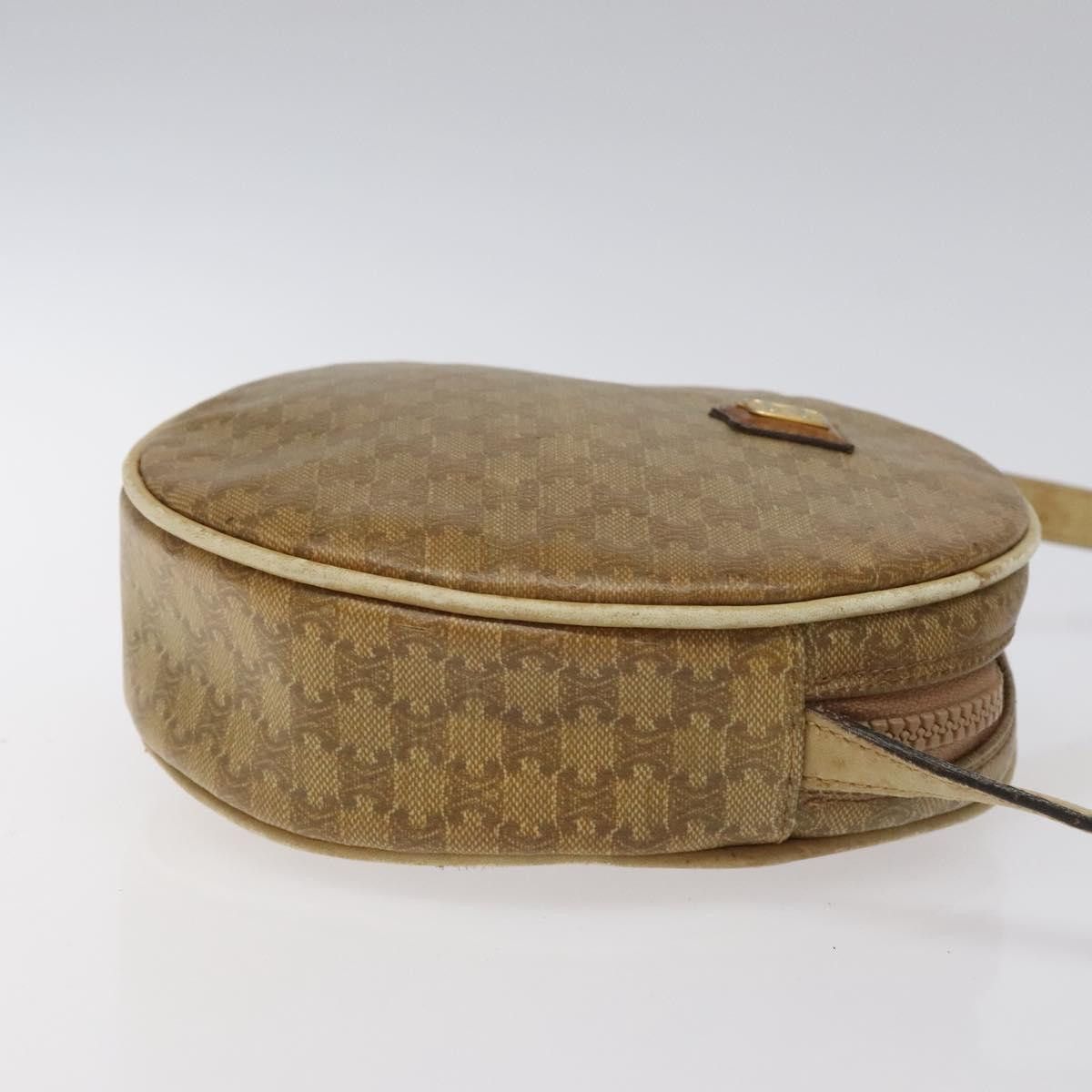 Celine CELINE Macadam Canvas Shoulder Bag Brown Size ONE SIZE - 4 Thumbnail