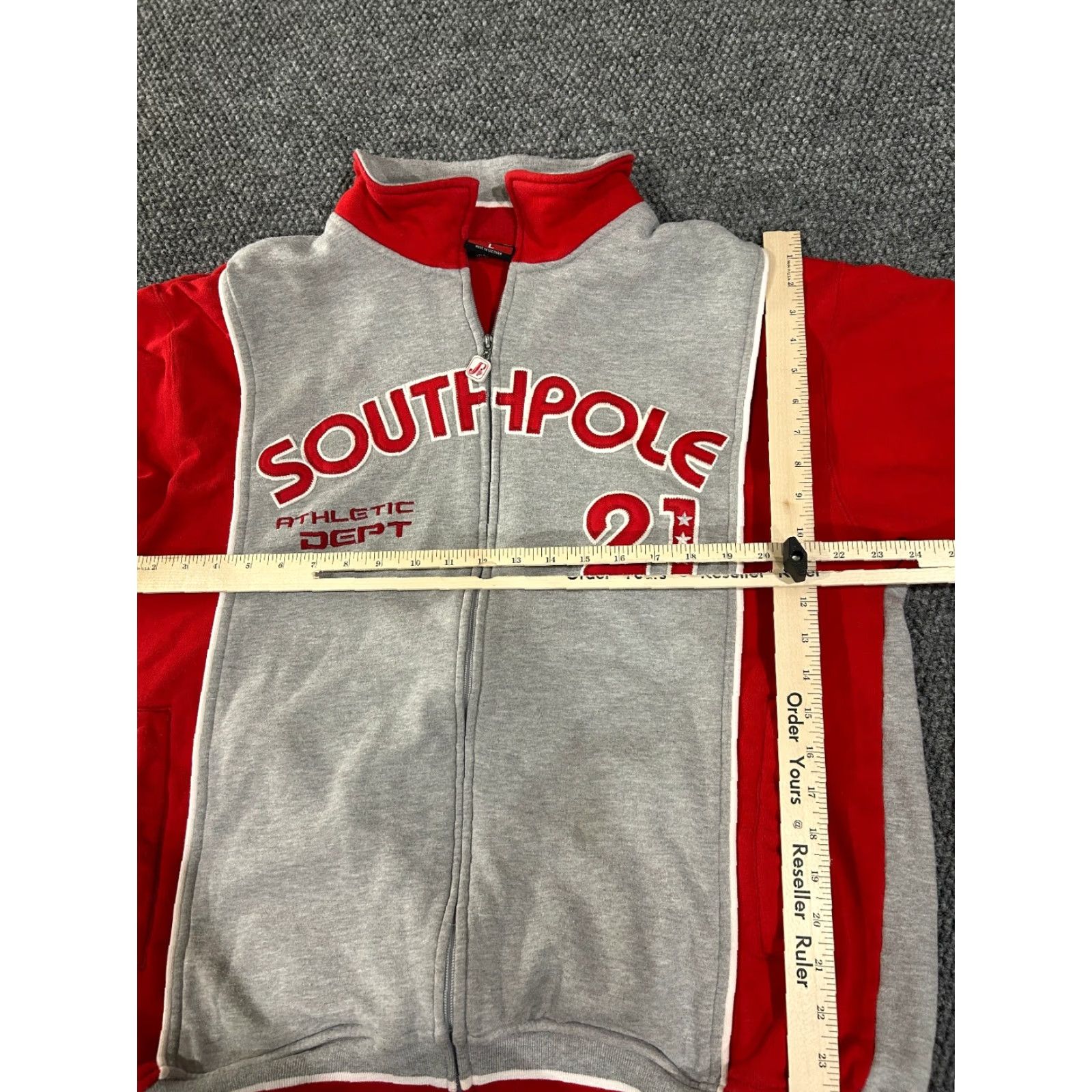 Southpole Southpole Jacket Mens L Full Zip Gray Red Bomber Coat Streetwear Casual Athletic Pockets Mid-Length Winter VINTAGE? Size US L / EU 52-54 / 3 - 4 Thumbnail