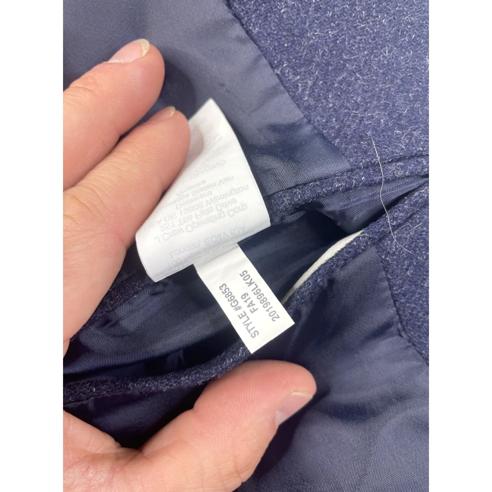 J.Crew J.Crew Mens Thompson Suit Jacket Blazer Blue 38R Wool Blend Single-Breasted Two-Button Knit? Size 38R - 5 Thumbnail