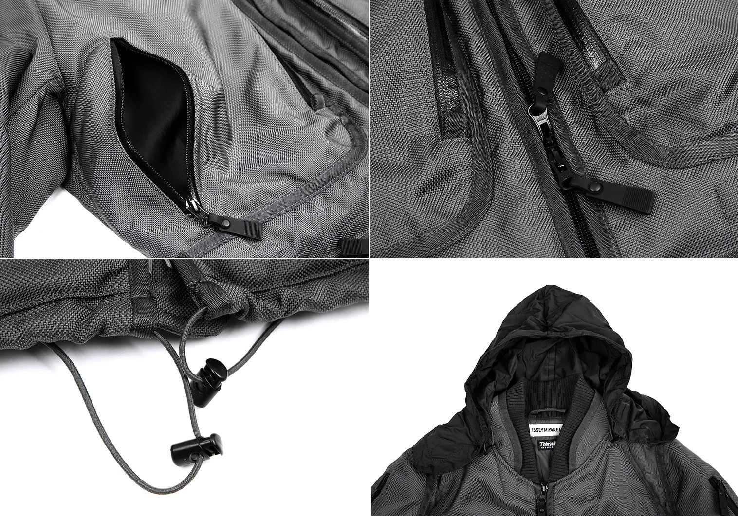 Issey Miyake Thinsulate Waterproof Zip Multi-Pocket er Jacket Grey Size US XL / EU 56 / 4 - 8 Thumbnail