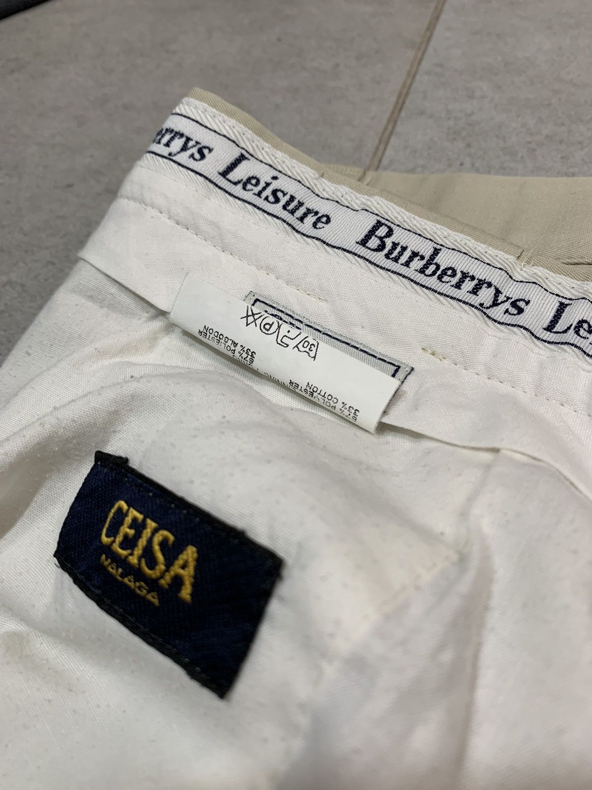 Designer × Vintage 90s Vintage Pleated Wide Relaxed Fit Chino Trousers Size US 36 / EU 52 - 5 Thumbnail