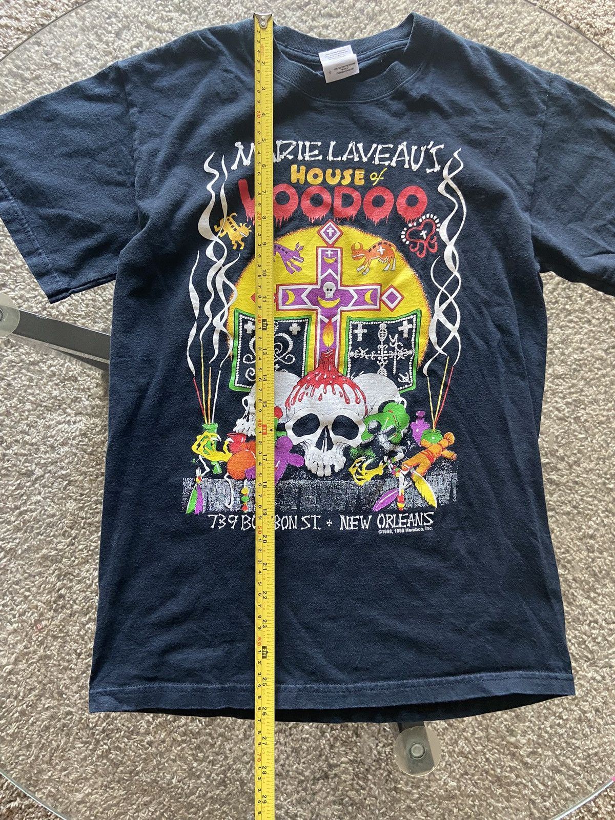 Gildan Vintage Black Marie Laveau’s House Of Voodoo Tee New Orleans Size US S / EU 44-46 / 1 - 4 Thumbnail