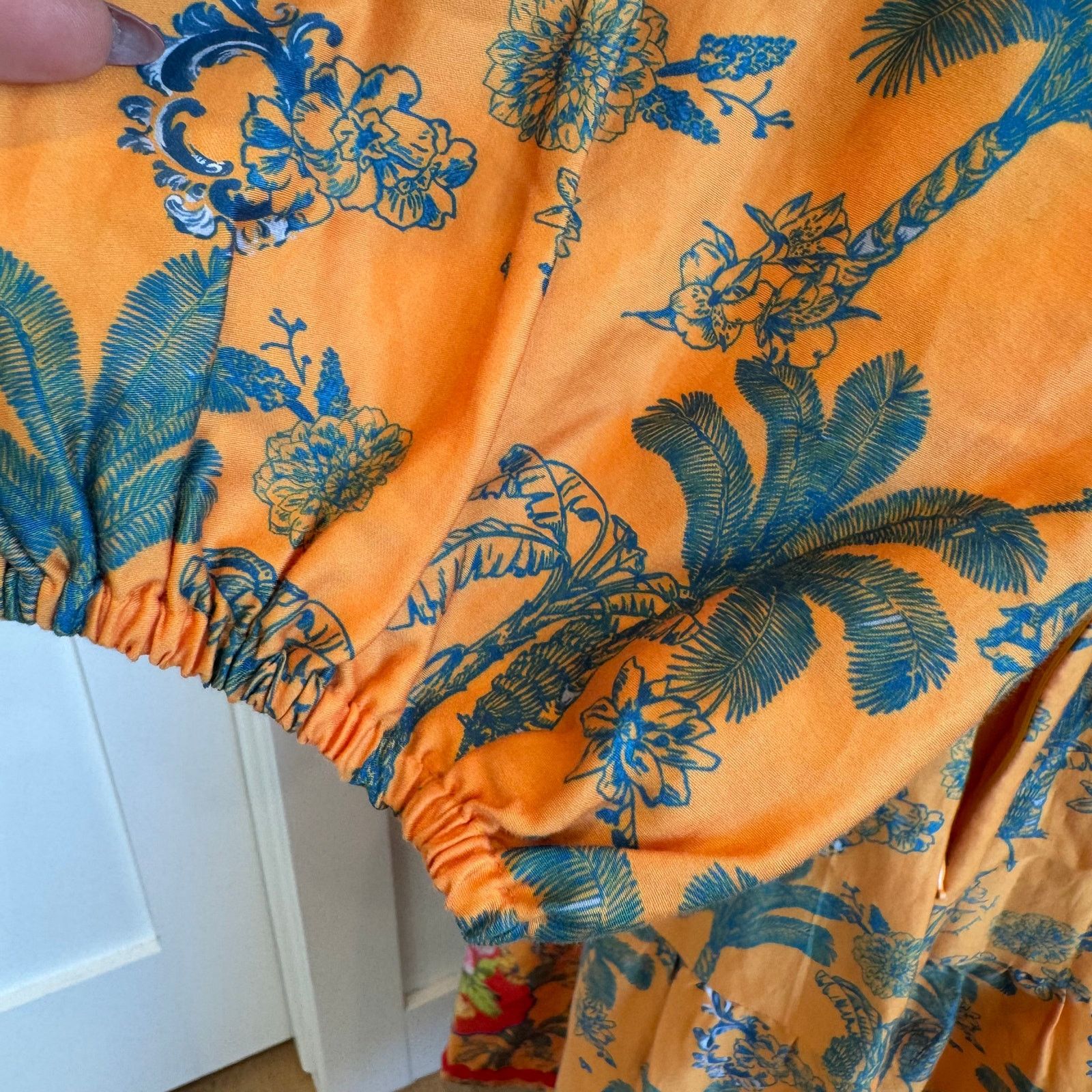 Anthropologie Anthro x Emily Lovelock Tropical Palm Print Maxi Dress NWT Size L / US 10 / IT 46 - 11 Thumbnail