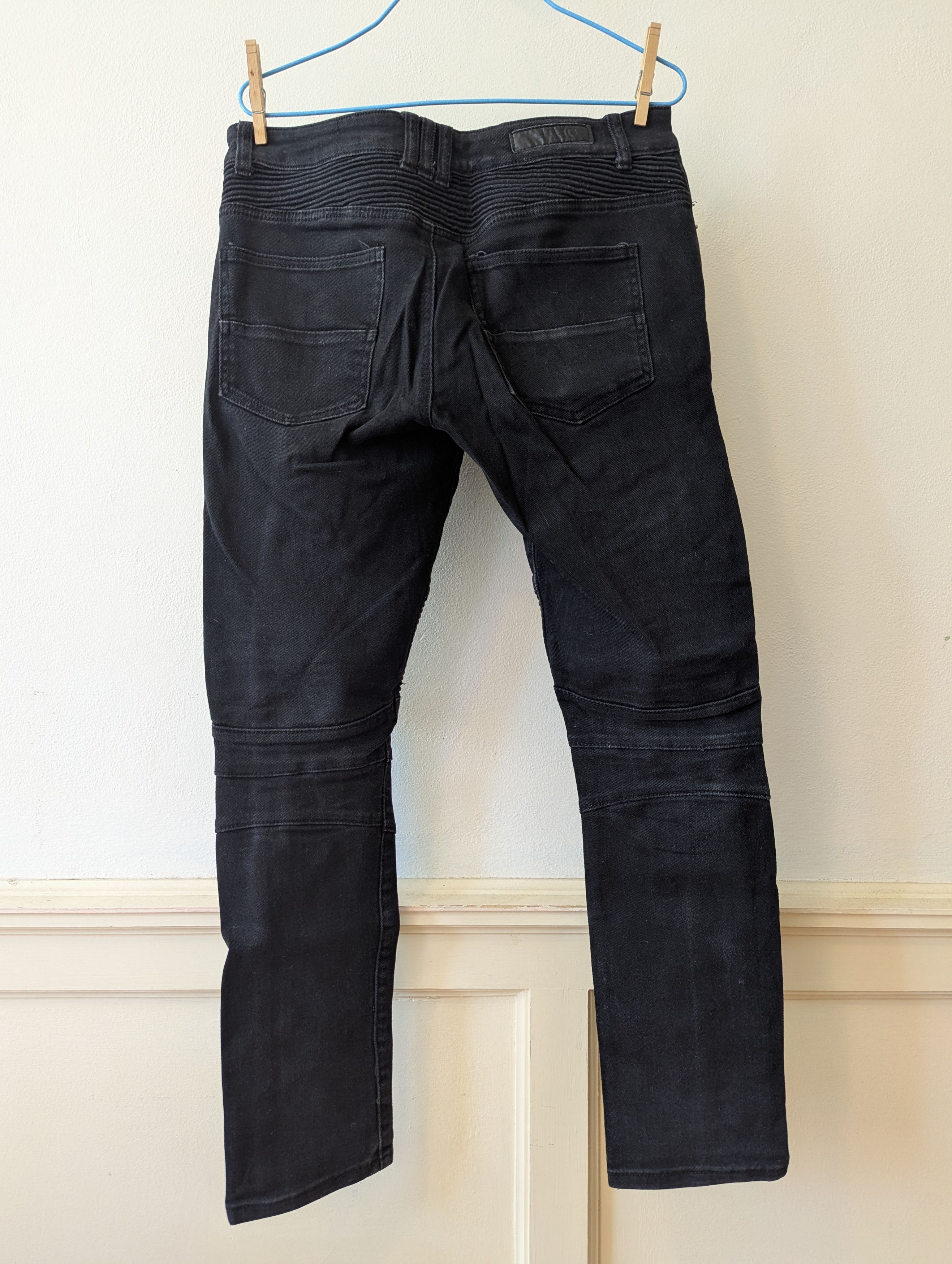 Other BLACK Premium Ripped, Ribbed & Distressed Skinny Jeans Size US 32 / EU 48 - 2 Thumbnail