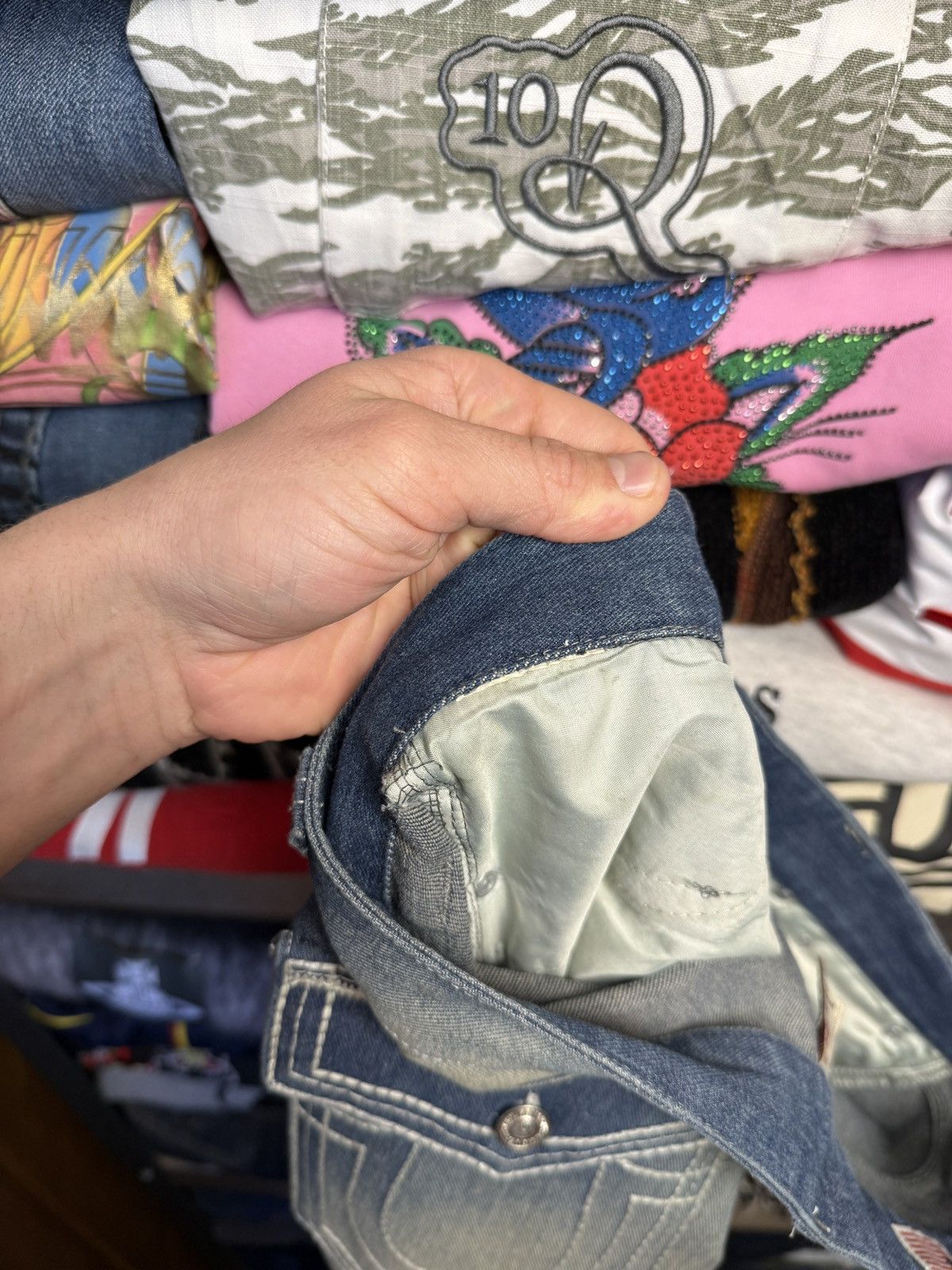 True Religion Rare Y2K True Religion baggy Washed jeans JNCO Style Size US 36 / EU 52 - 9 Thumbnail