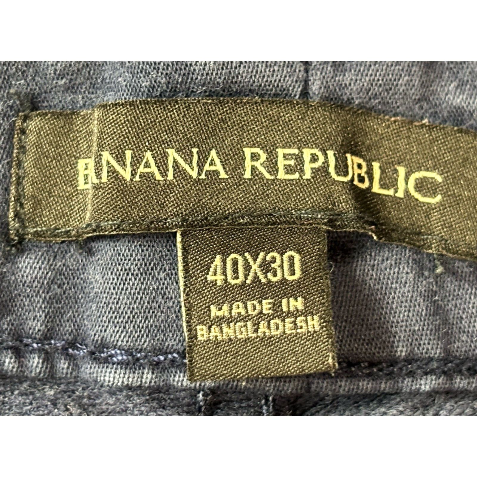 Banana Republic Banana Republic 5 Pocket Chino Pants Sz 40x30 Men’s Blue Stretch Straight Leg Regular Inseam 30 in Cotton Blend Size US 40 / EU 56 - 4 Thumbnail