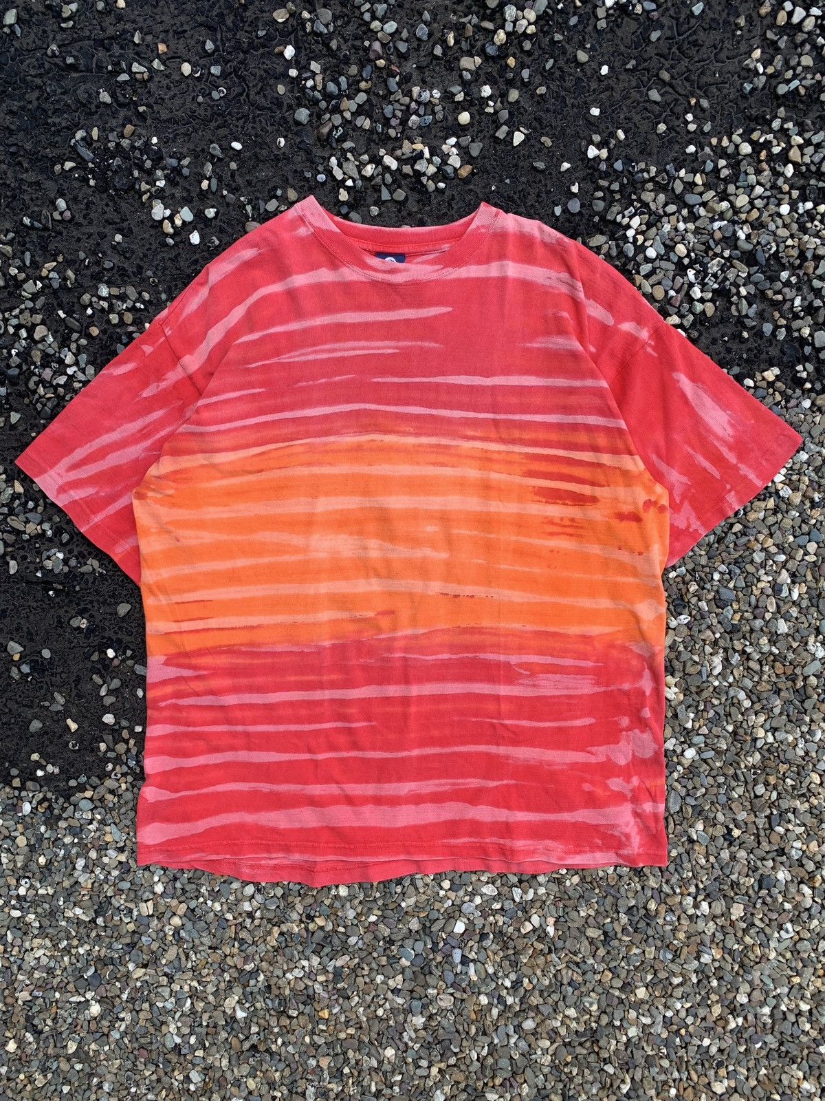 Vintage Vintage Rue21 Jeans Tie-Dye Striped Surfwear T-Shirt Size US XL / EU 56 / 4 - 1 Thumbnail