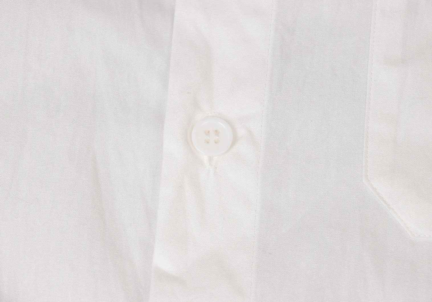 Yohji Yamamoto Cotton Back Logo Print Shirt in White and Blue Size US M / EU 48-50 / 2 - 6 Thumbnail