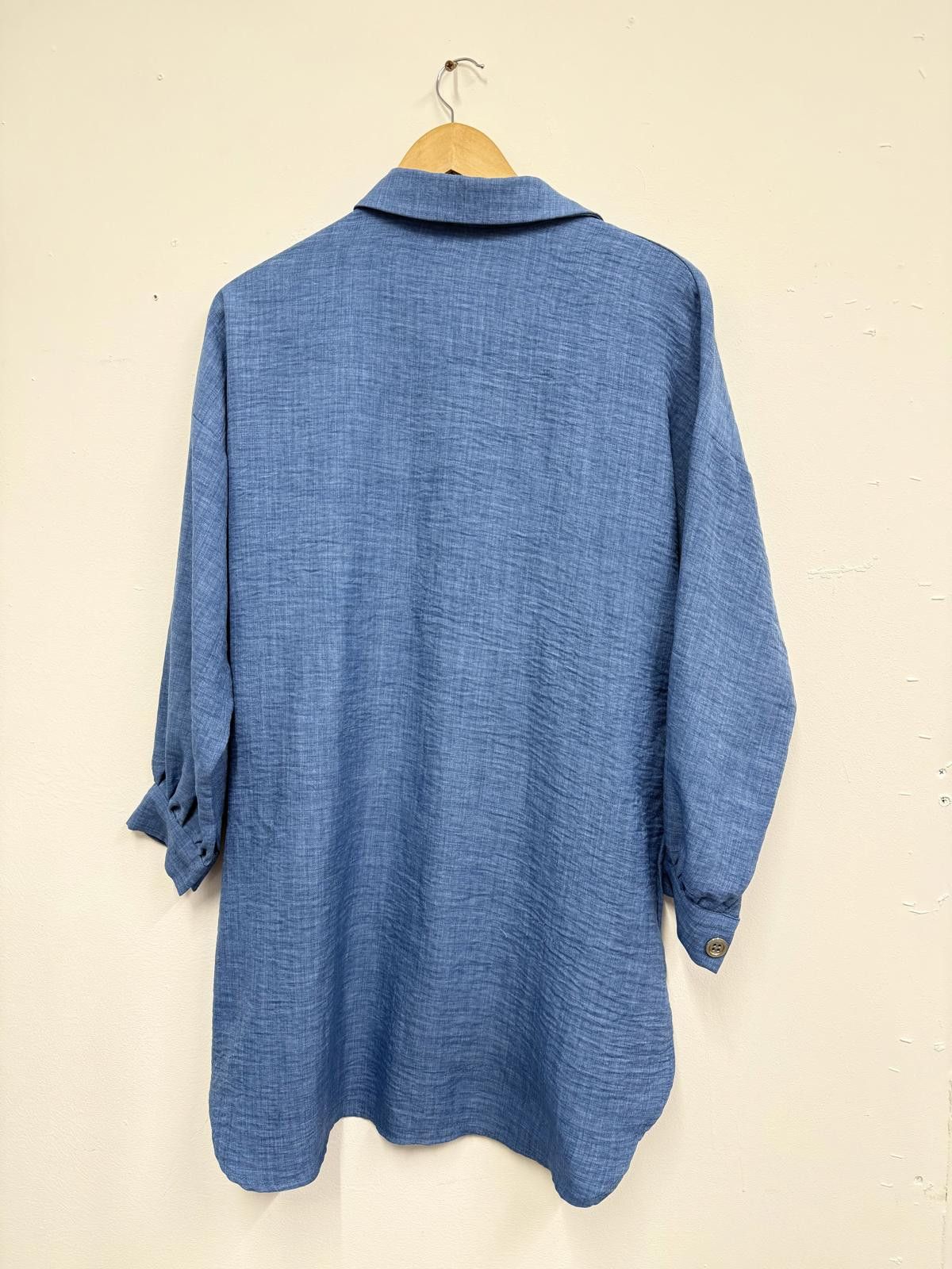 Other Blue Long Sleeve Button-Up Shirt with Pocket Detail Size M / US 6-8 / IT 42-44 - 2 Thumbnail