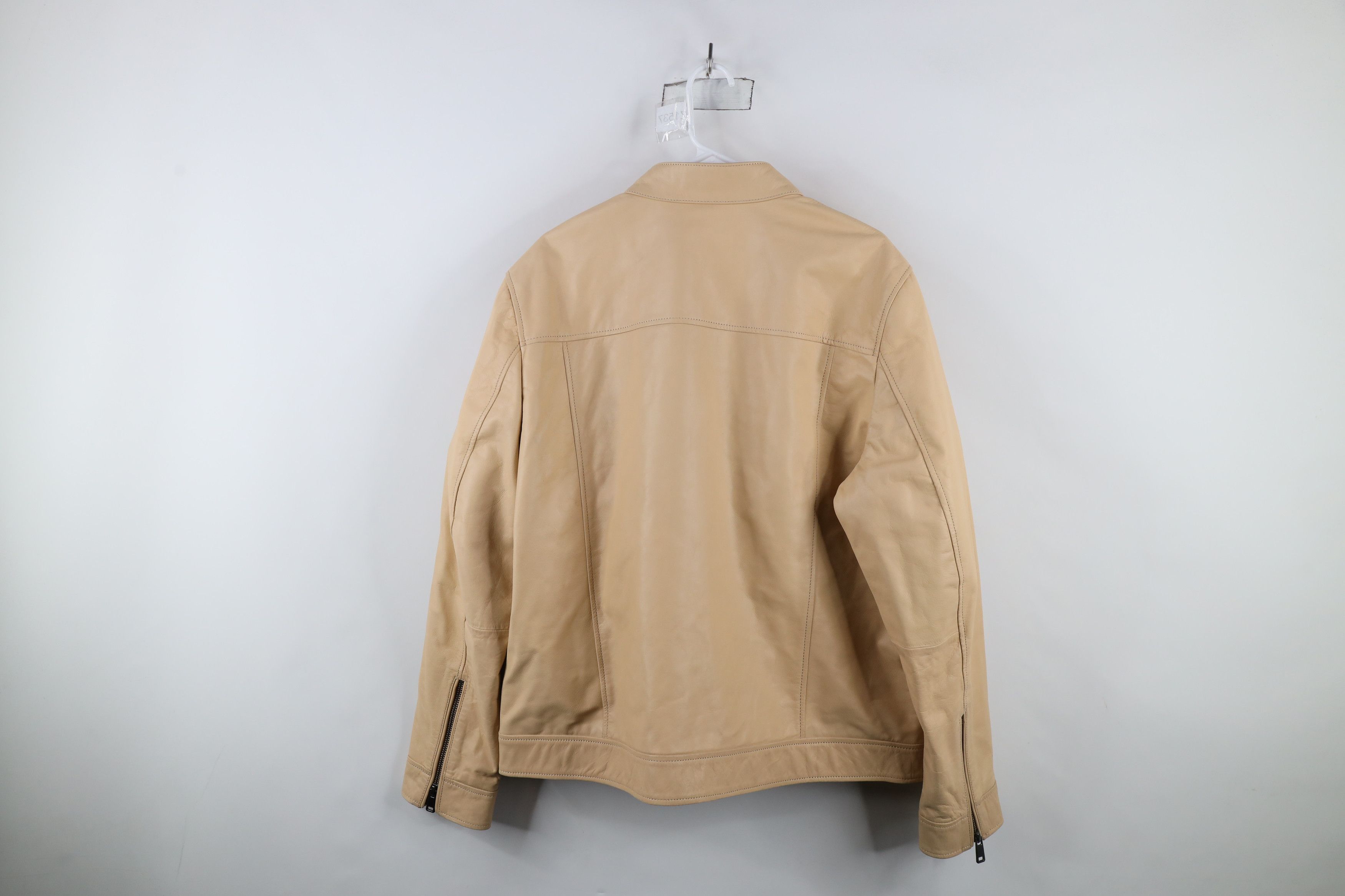 Vintage Vintage 90s Streetwear Leather Cafe Racer Bomber Jacket Size US XL / EU 56 / 4 - 15 Thumbnail