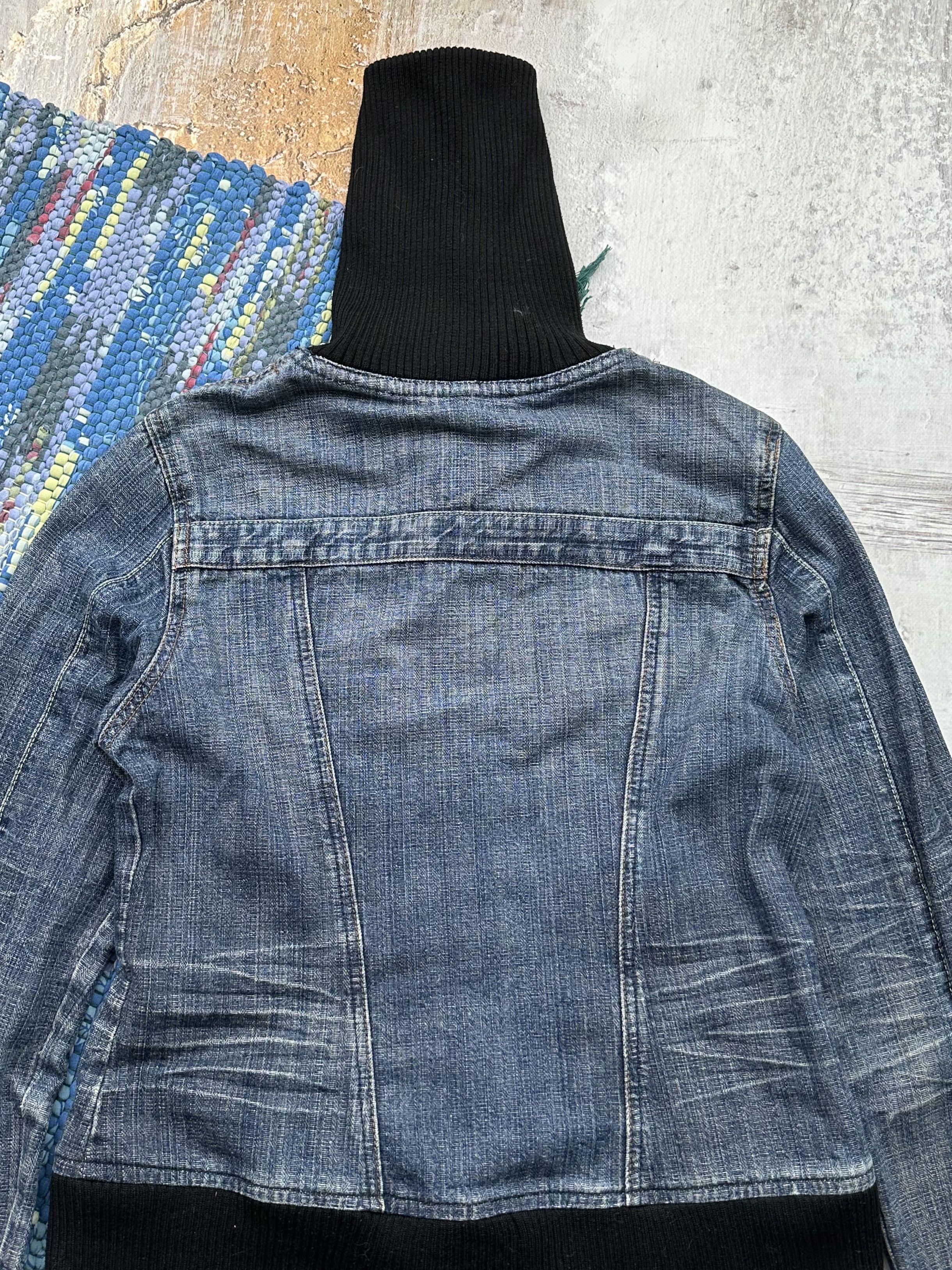 Japanese Brand Vintage Cropped Denim Jacket A14D15(442) Size S / US 4 / IT 40 - 7 Thumbnail