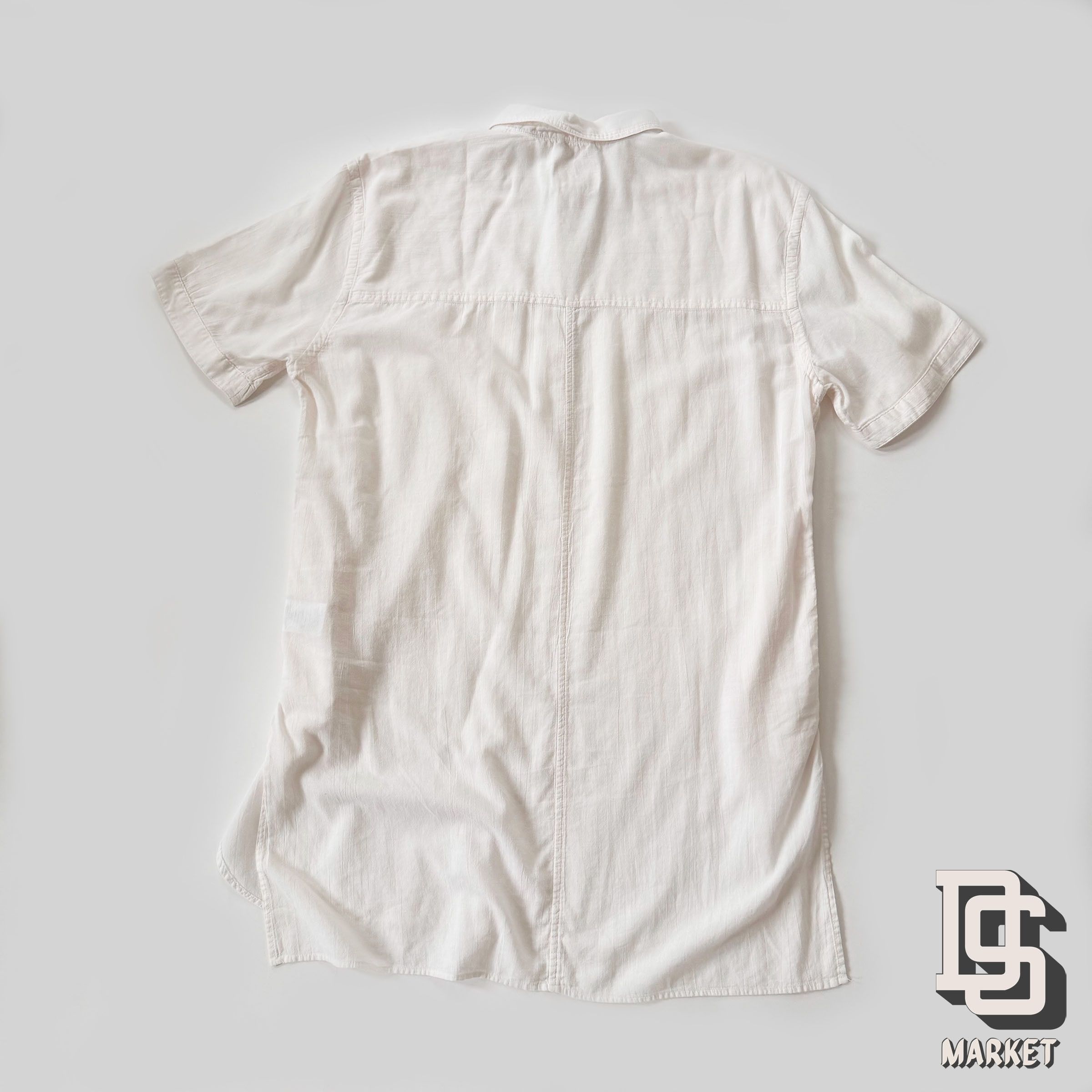 Koto URBAN OUTFITTERS KOTO WHITE LONG DRAPE BUTTON UP SHIRT Size US M / EU 48-50 / 2 - 3 Thumbnail