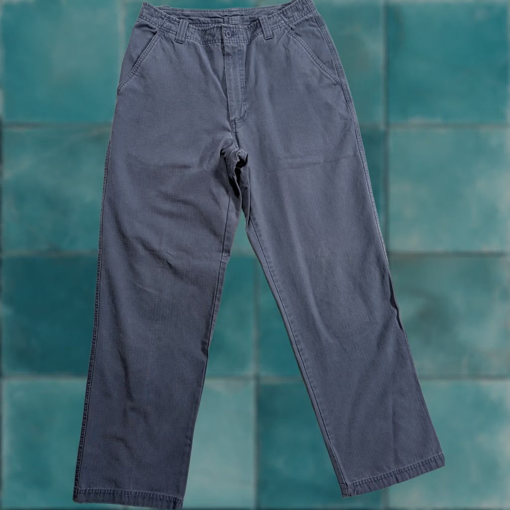 Vintage LL. Bean Ripstop Chino Pants Mens 30 Blue 100% Cotton Hiking Regular Fit Pants Size US 30 / EU 46 - 1 Thumbnail