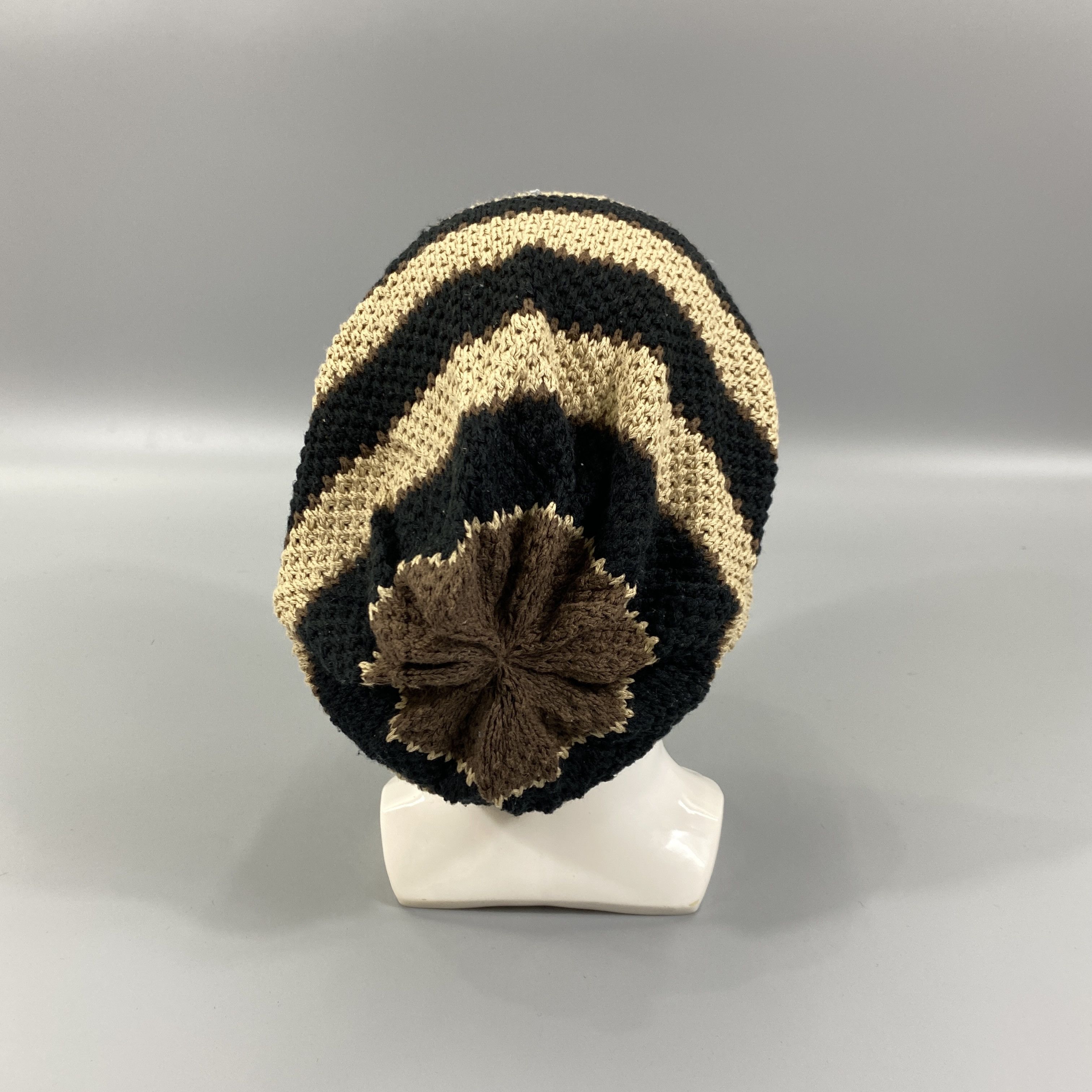 Japanese Brand Stripe Snow Cap Beanie Hat -BN995 Size ONE SIZE - 3 Thumbnail
