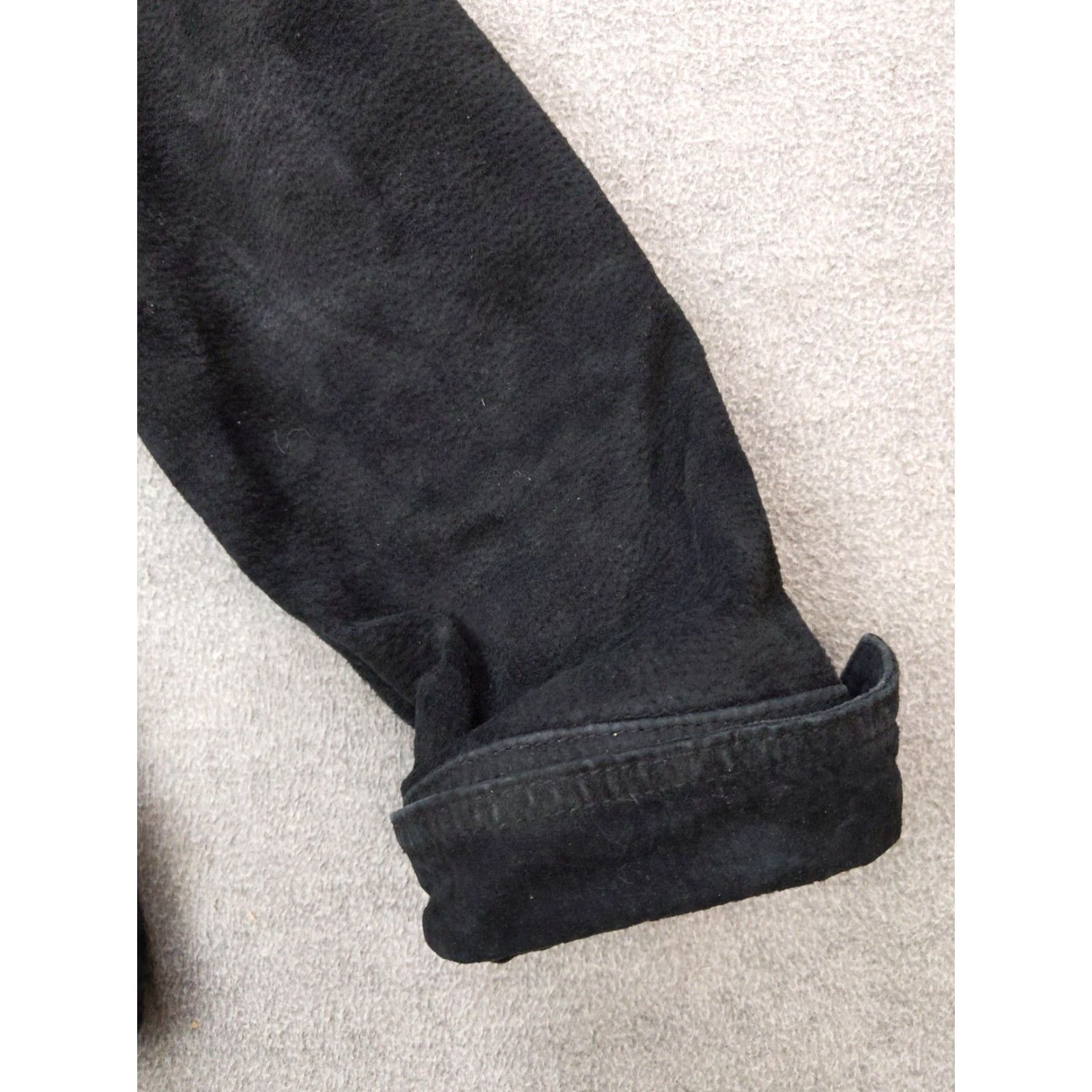 Coldwater Creek Coldwater Creek Jacket Womens Medium Black Suede Leather Snap Button Front Lined Size M / US 6-8 / IT 42-44 - 2 Thumbnail