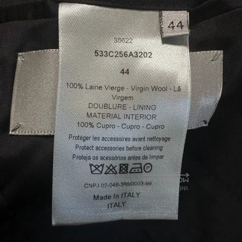 Dior Dior Strap belt black suit Size 44R - 5 Thumbnail