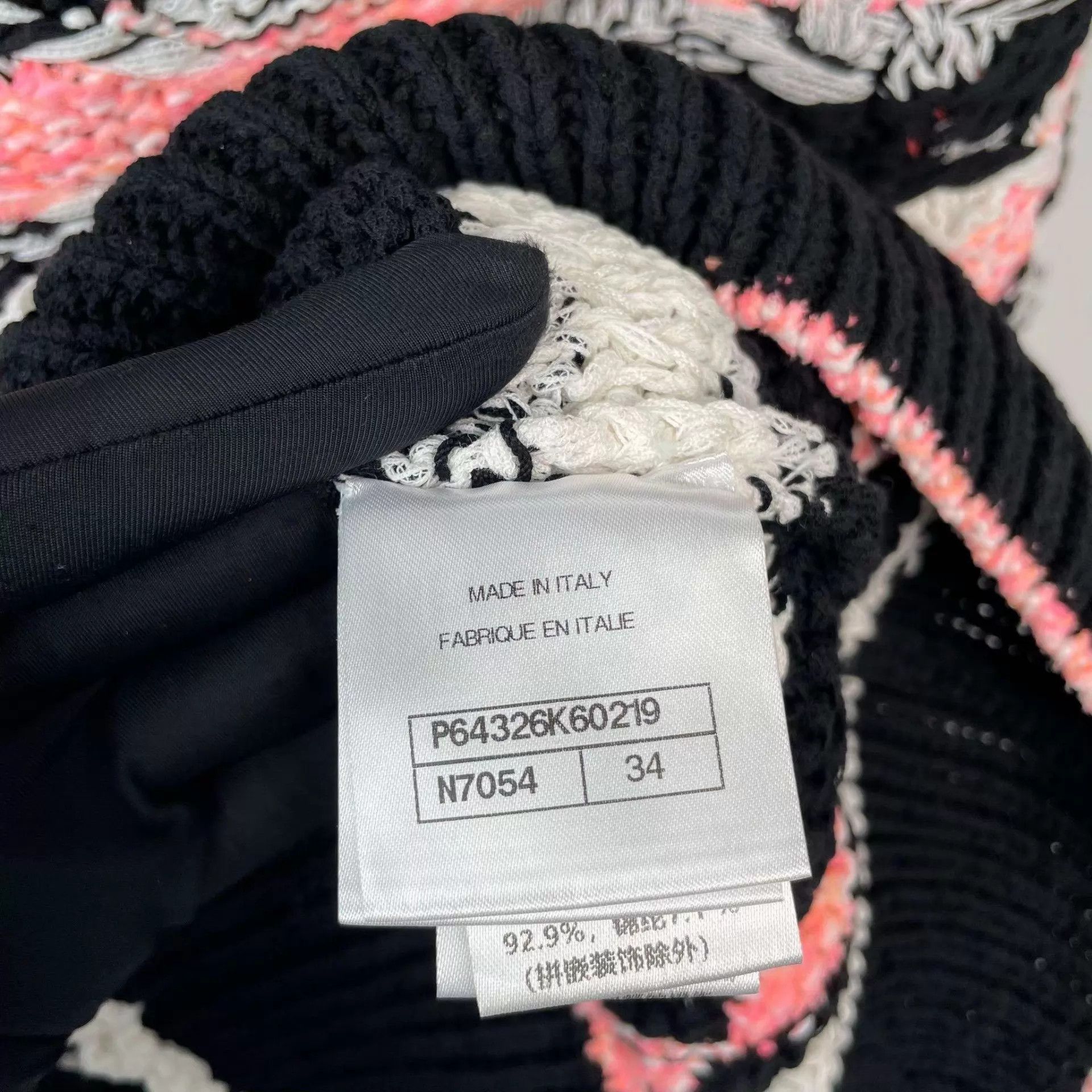 Chanel Chanel knit cardigan black pink colorblock 34 Size XS / US 0-2 / IT 36-38 - 6 Thumbnail