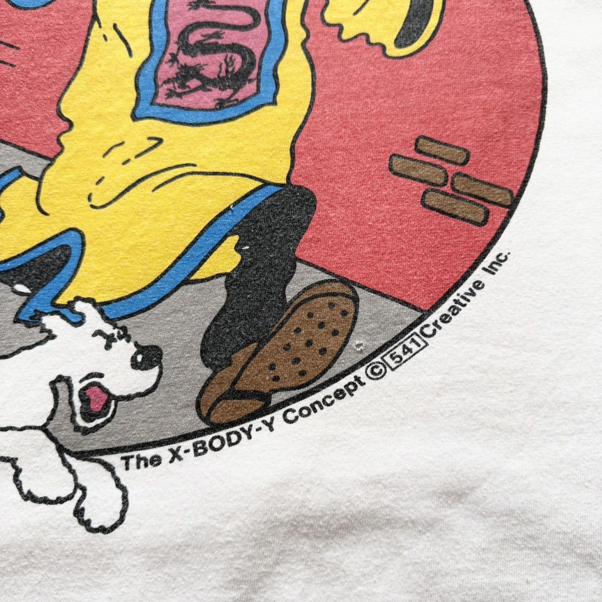 Vintage 90s TinTin The Blue Lotus Cartoon Movie T-shirt Tee Y2K Size US XL / EU 56 / 4 - 3 Thumbnail