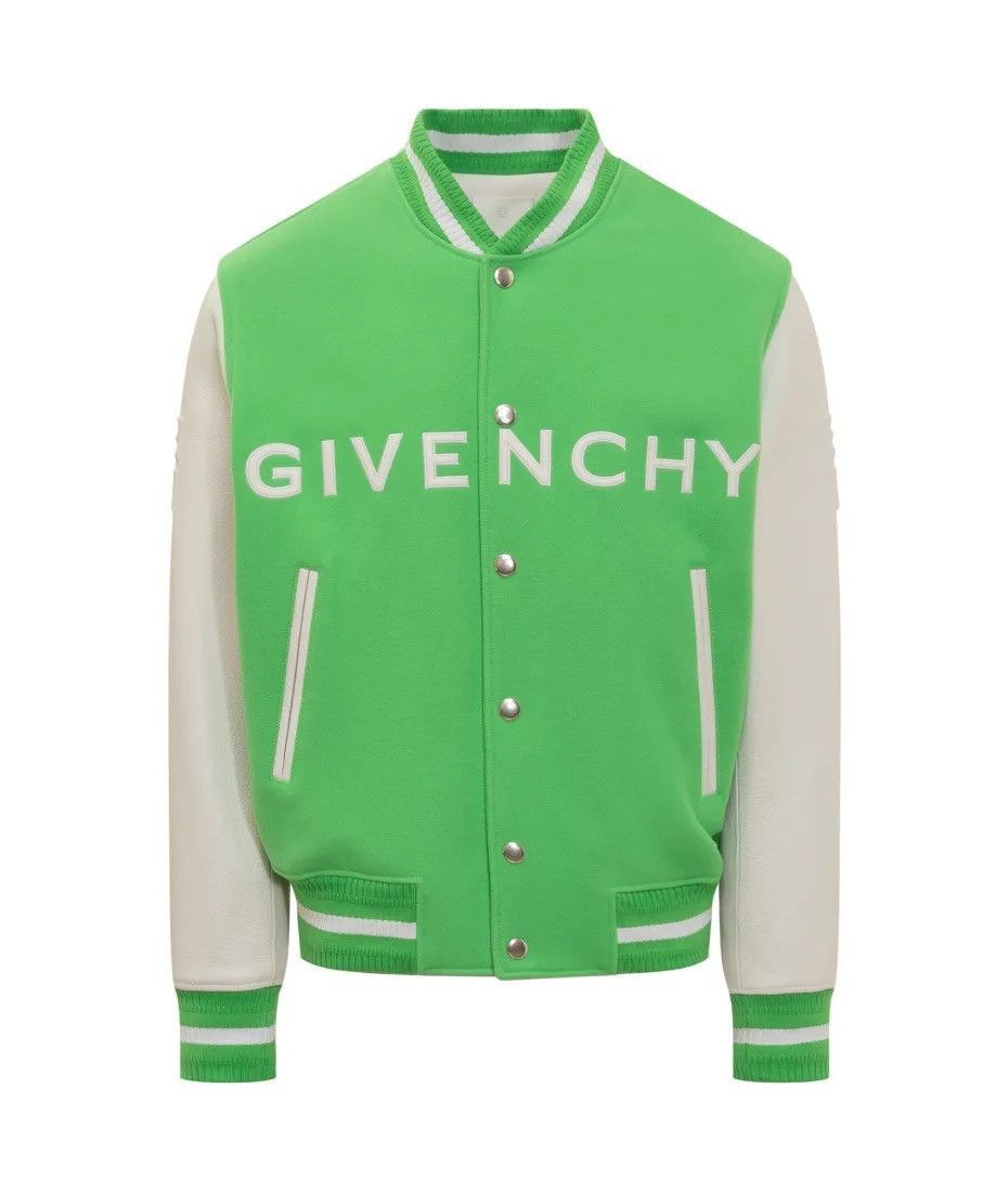 Givenchy Green and white Varsity Bomber Jacket Size US XXL / EU 58 / 5 - 1 Thumbnail