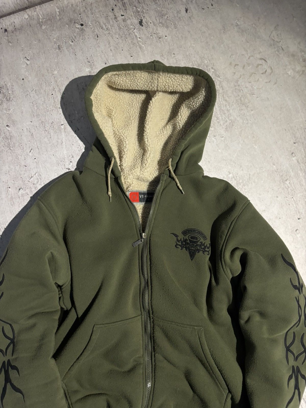 Japanese Brand Japan Style 00s Fur Zip Up Hoodie Y2K Affliction Heavy Size US L / EU 52-54 / 3 - 4 Thumbnail