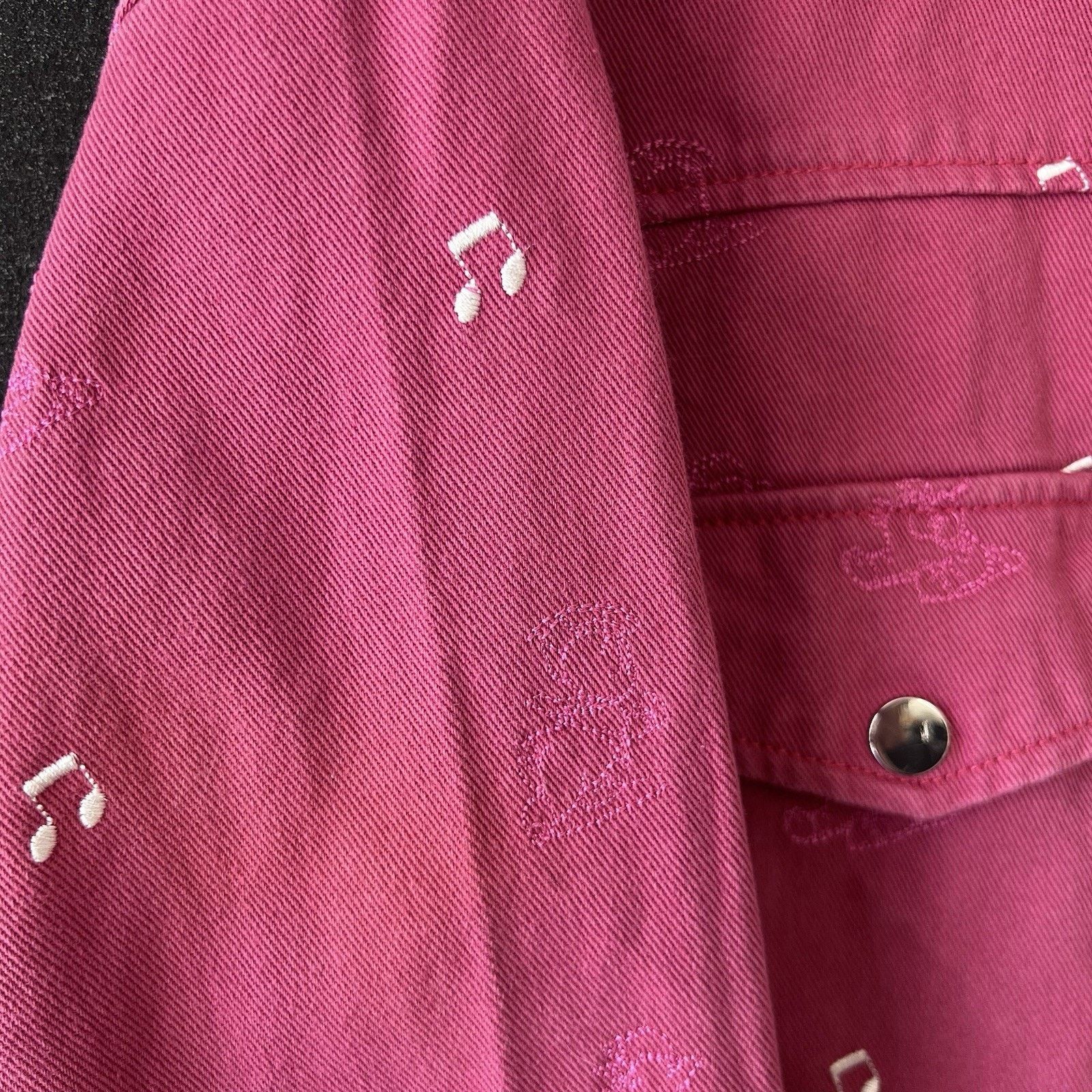 Disney Disney x ChinStudio Pink Denim Jacket Three Little Pigs Size US XL / EU 56 / 4 - 3 Thumbnail