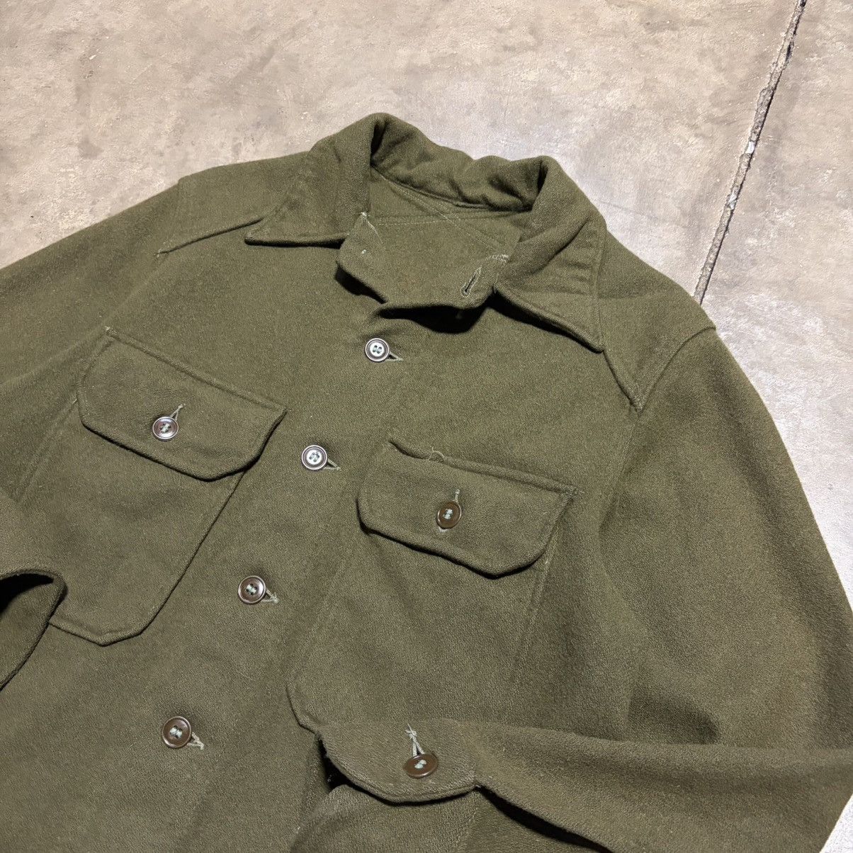 Vintage Vintage Wool Military Shirt Jacket CPO Mackinaw Hunting 80s Size US S / EU 44-46 / 1 - 8 Thumbnail