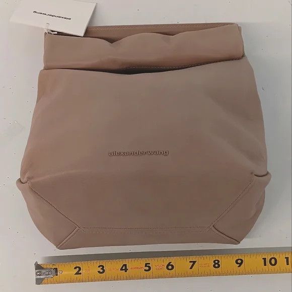 Alexander Wang Alexander Wang Waxed Leather Lunch Tote - Mushroom Size ONE SIZE - 11 Thumbnail