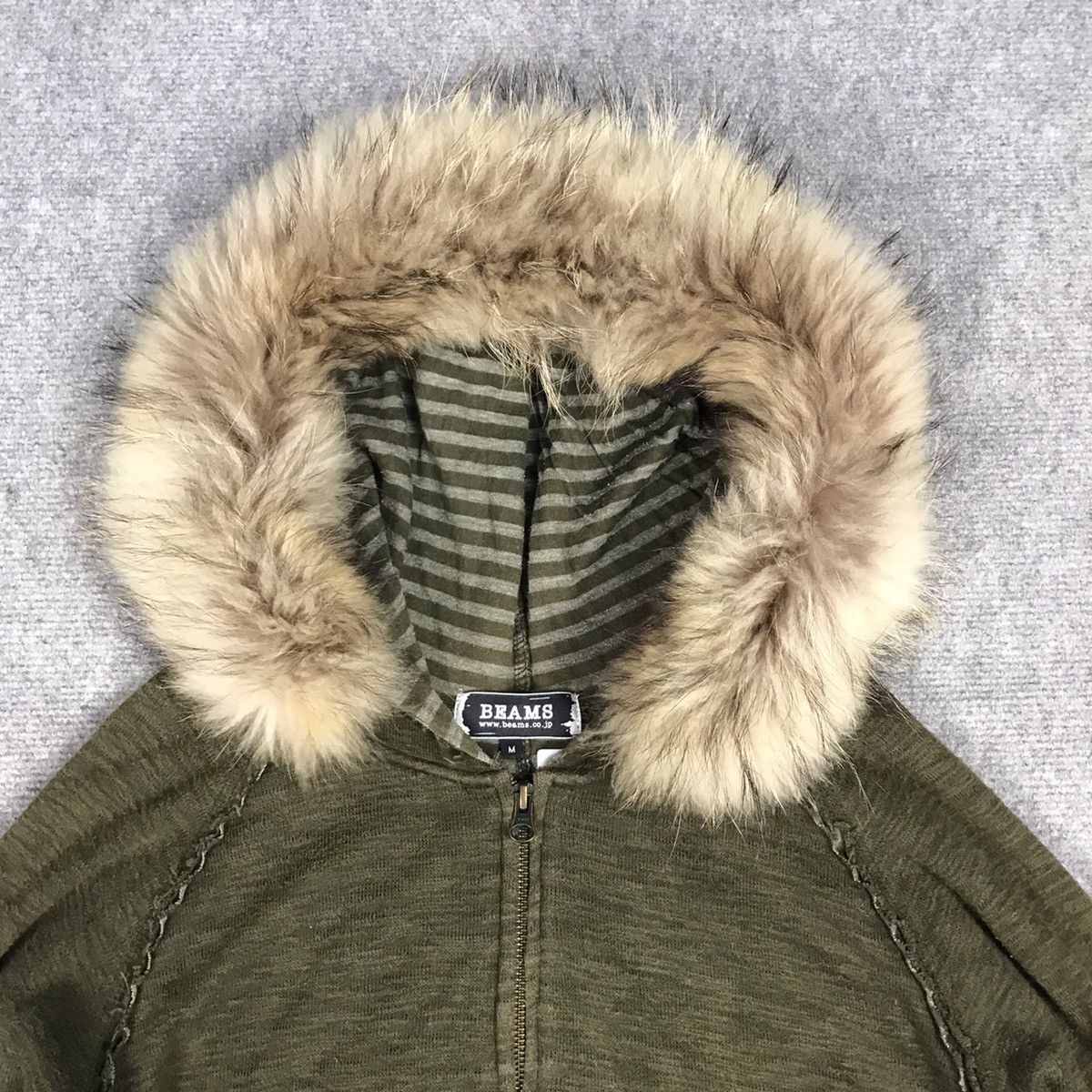 Beams Plus × If Six Was Nine × Le Grande Bleu (L.G.B.) BEAMS DISTRESS DESIGN ZIPPER FUR HOODIES PUNK ROCK STYLE Size US M / EU 48-50 / 2 - 2 Thumbnail