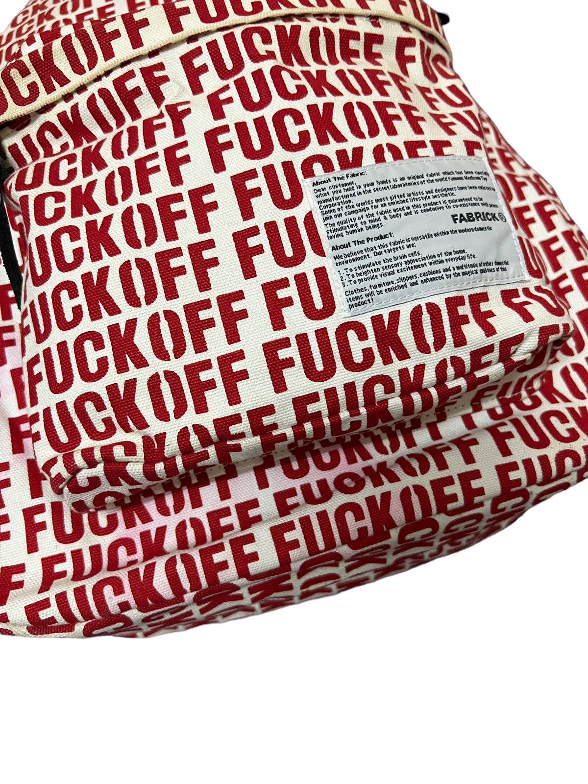 Medicom Toy SS14 Fabrick x Medicom Toy ‘Fuck Off” Backpack Size ONE SIZE - 4 Thumbnail