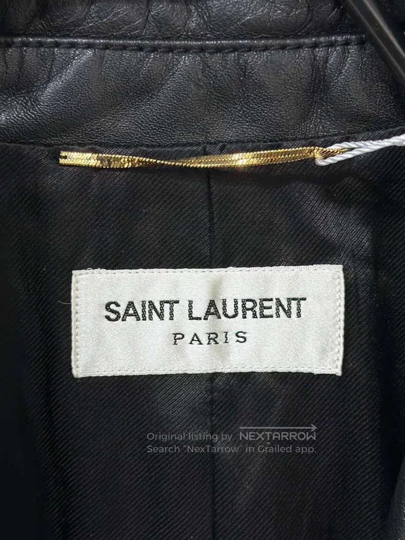 Saint Laurent Paris Saint Laurent Paris Hand-stitched Embroidered Leather Embo Size XS / US 0-2 / IT 36-38 - 4 Thumbnail
